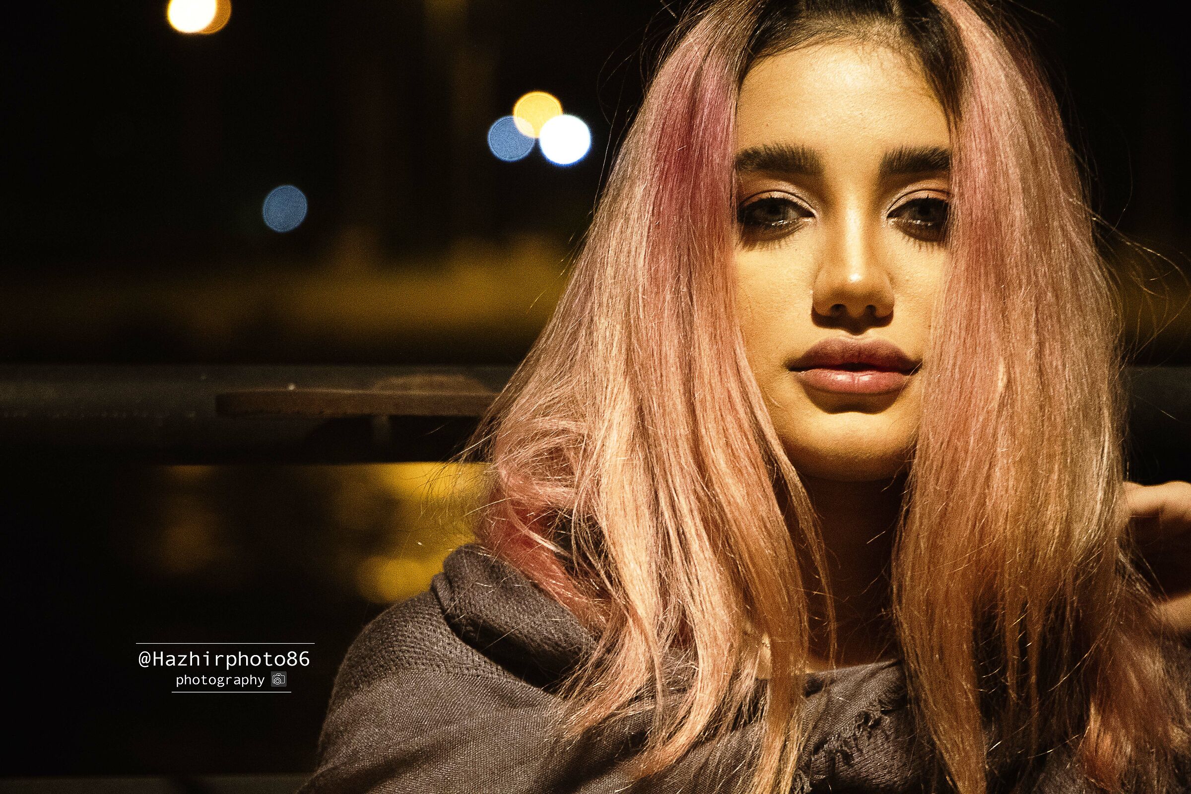 portrait at night