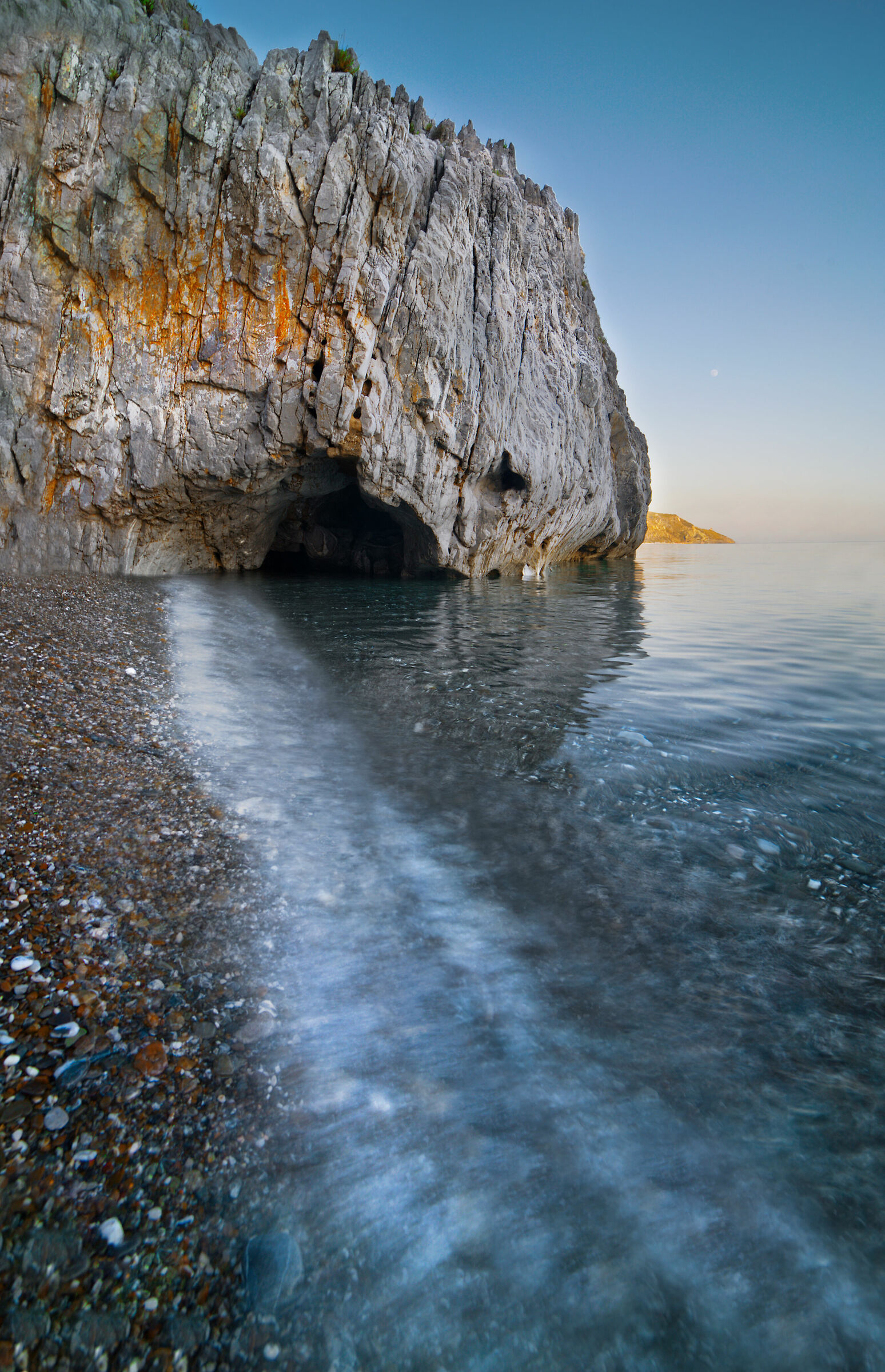 Follow the path to the little cave