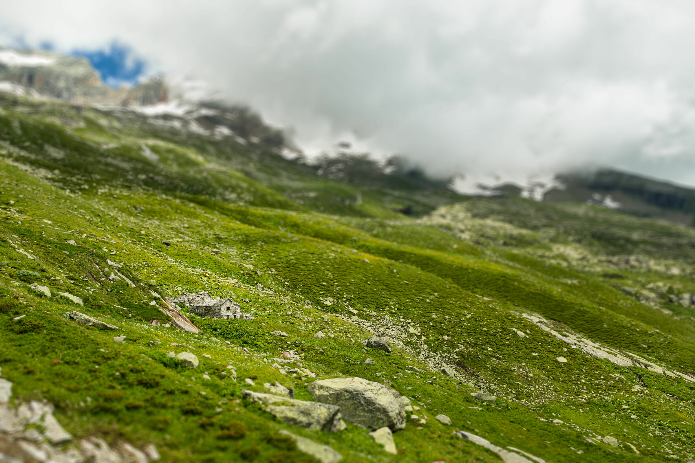 Panorama sopra al rifugio Barba Ferrero