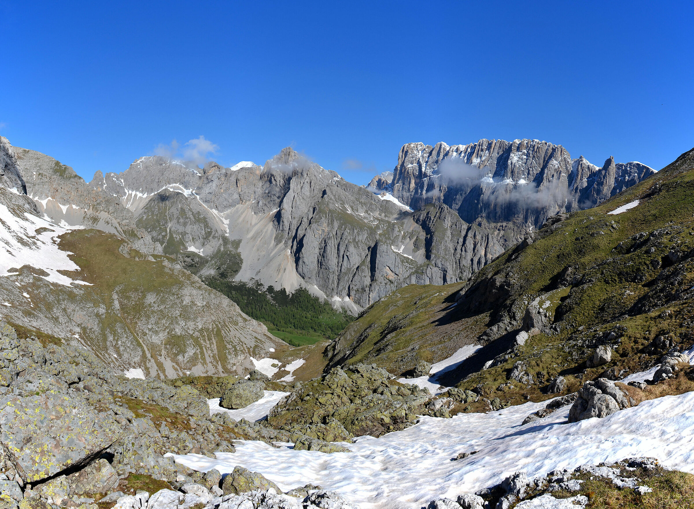 Parete sud Marmolada da Cima Auta piccola
