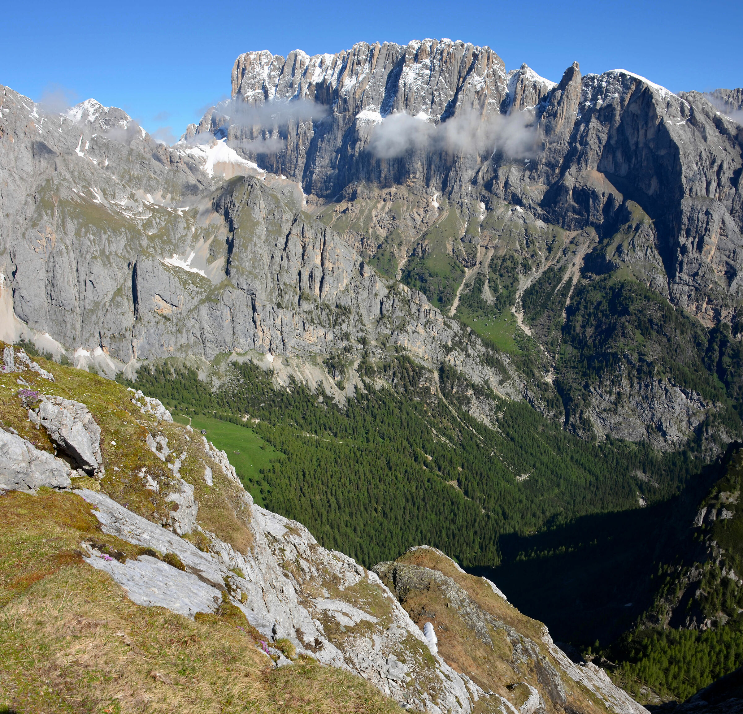 Parete sud Marmolada da Cima Auta piccola