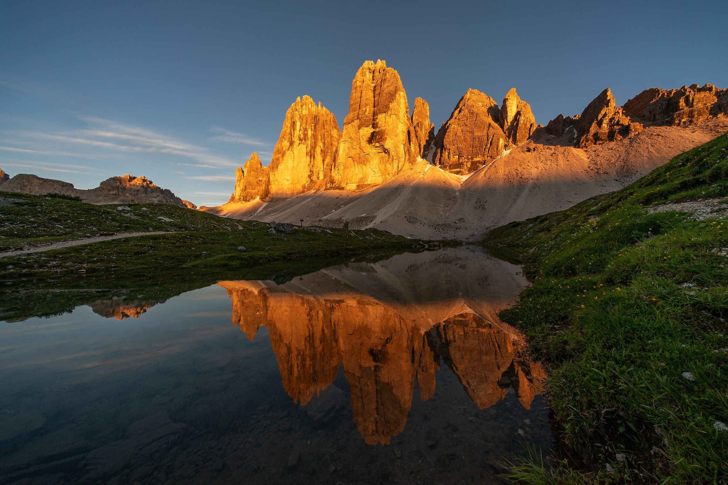 ... Le Tre Cime che si mirano e si fanno mirare ...