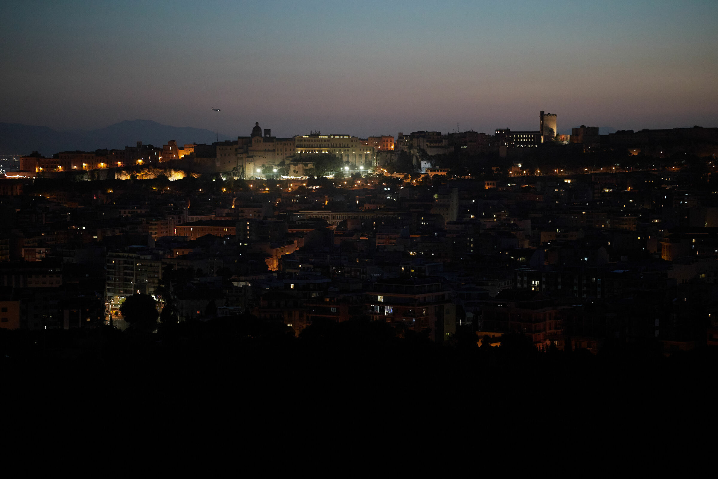 Cagliari in the evening
