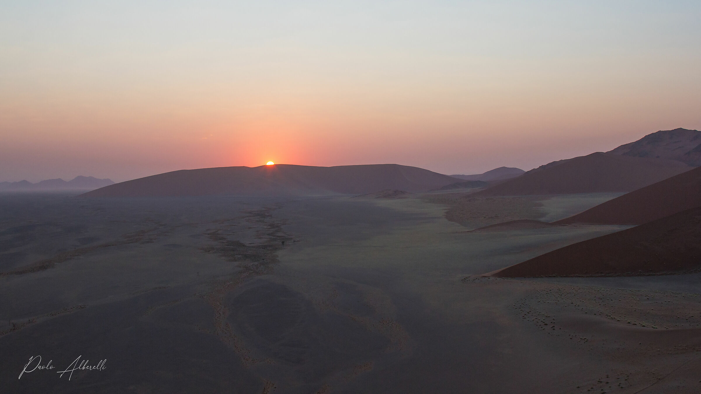 Sunrise over the Namib Desert