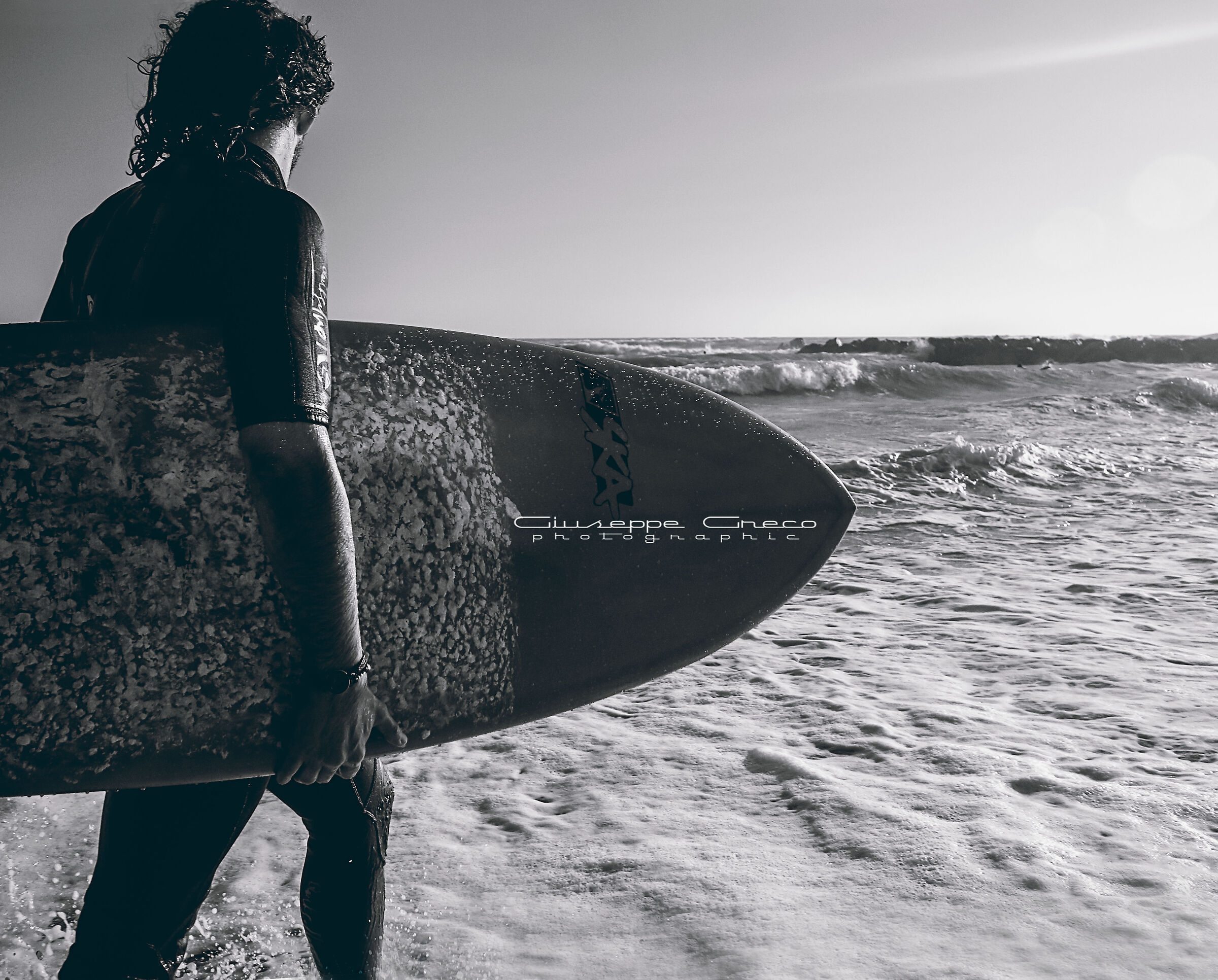 The surfer and the sea