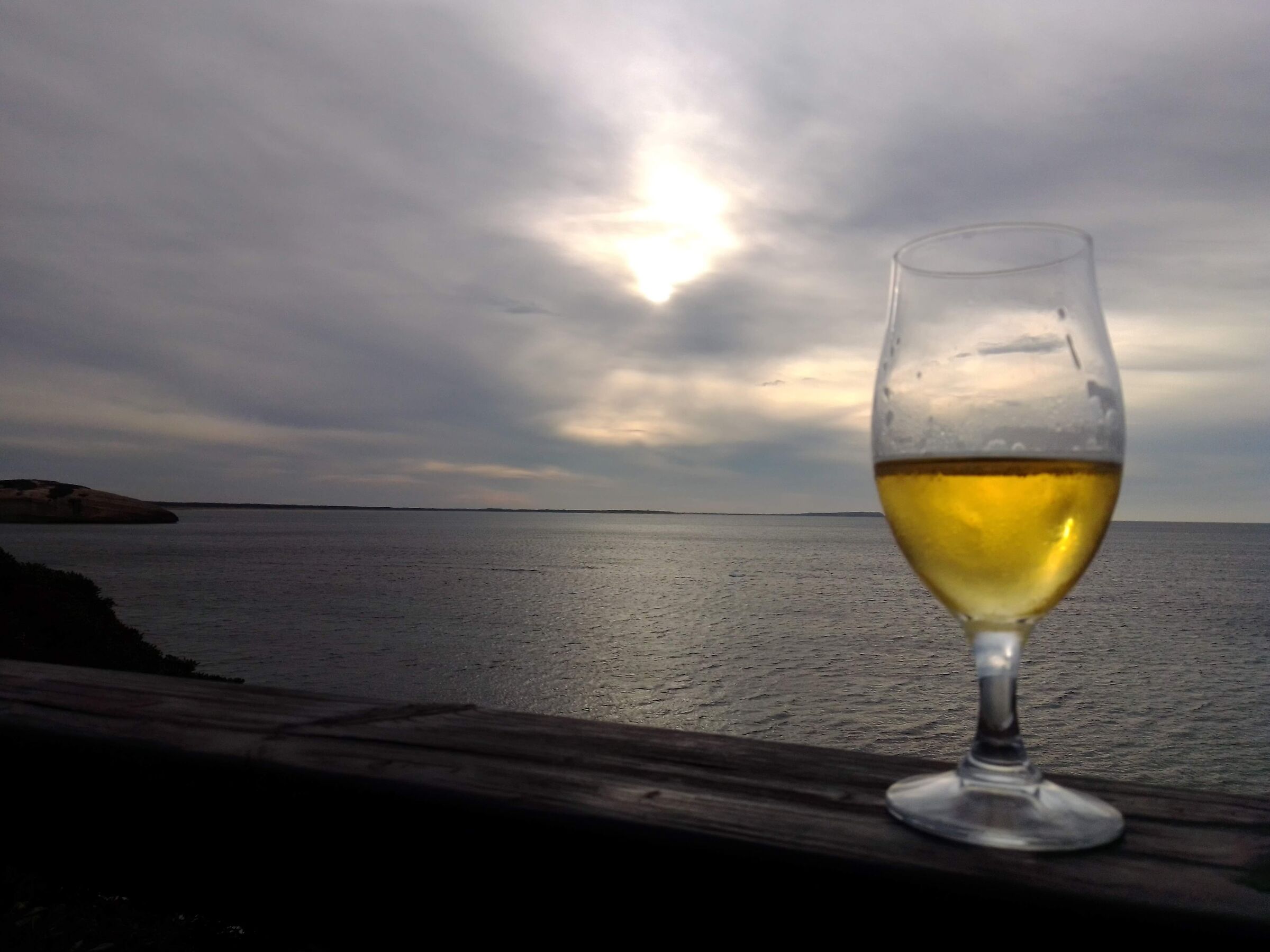 If the horizon is crooked I drank too much.