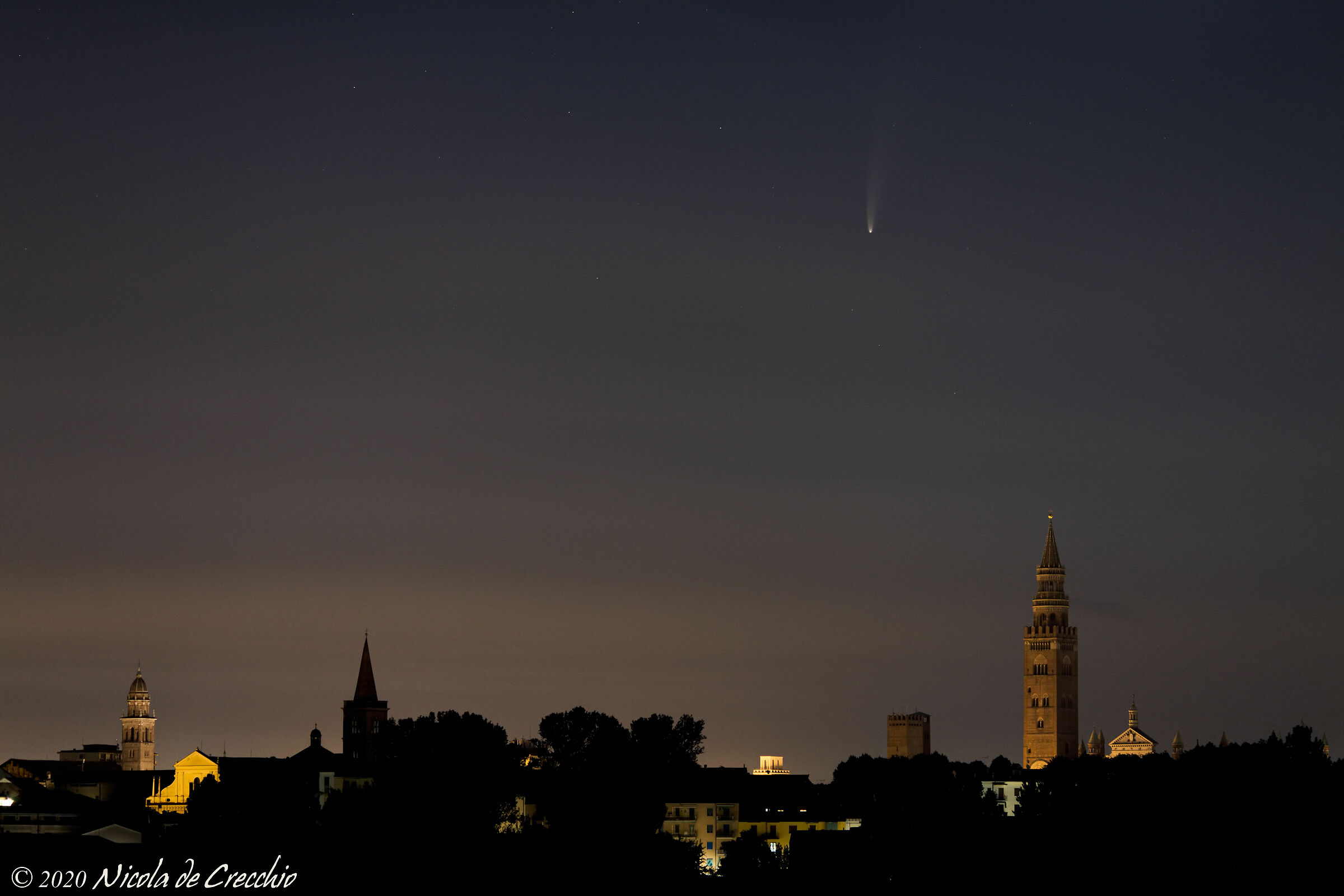 Cremona e la cometa Neowise