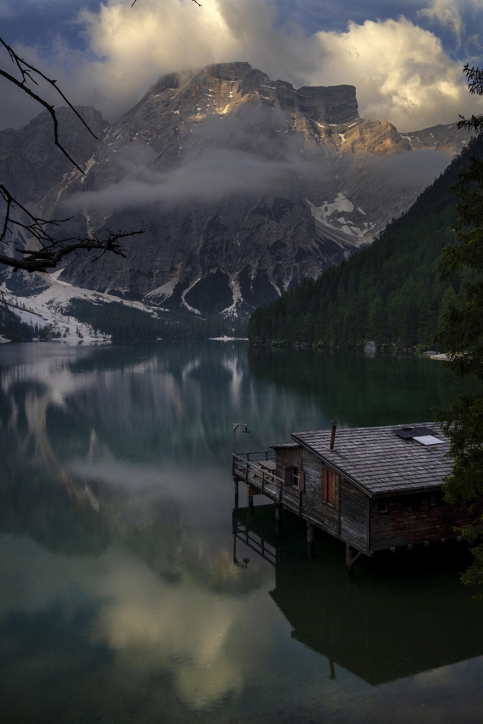 Always him. one morning in Braies
