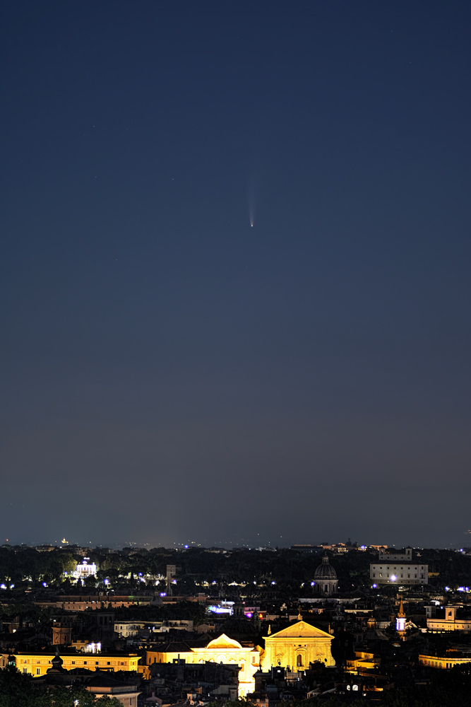 Neowise on Rome while dawning