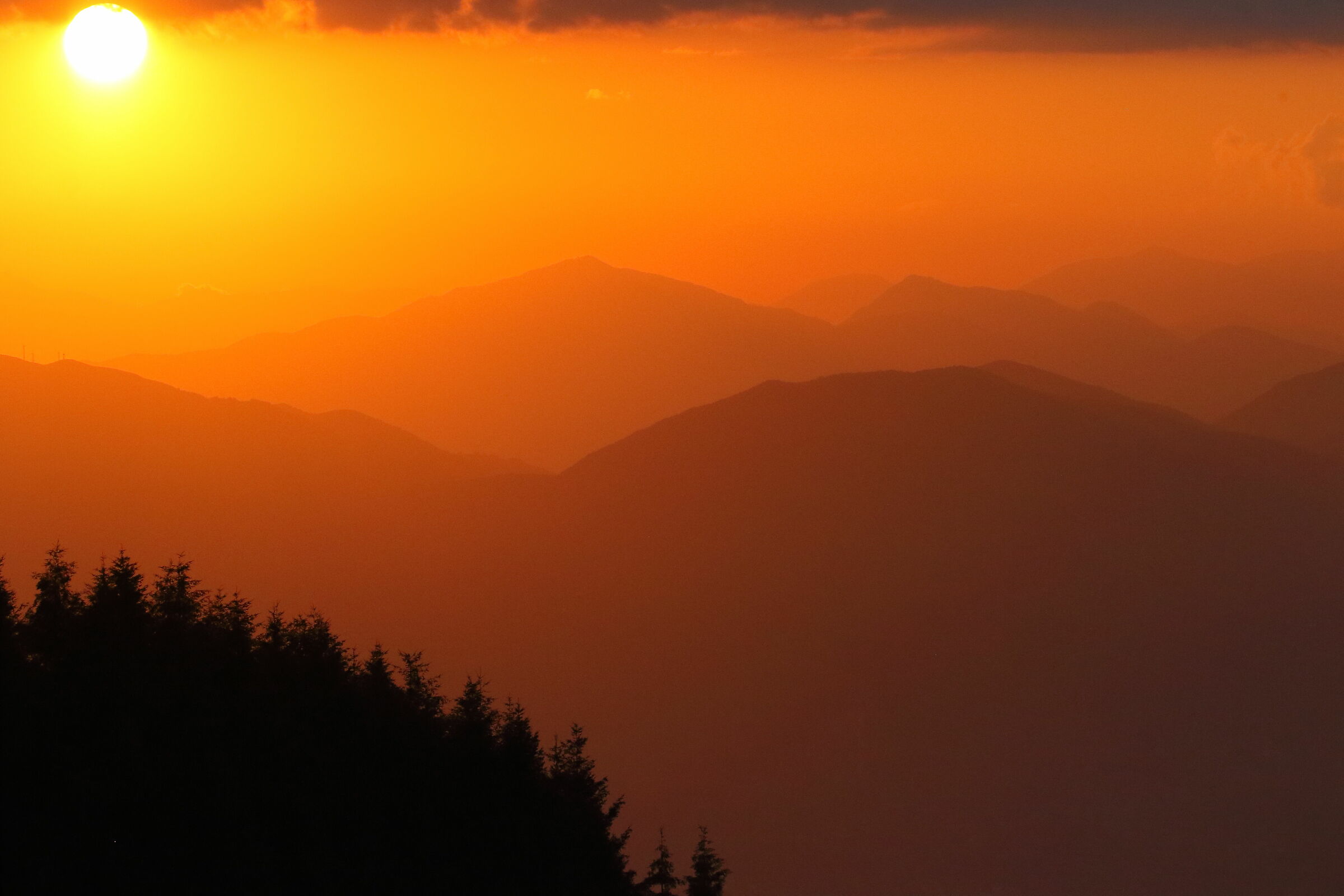 Tramonto sul Pollino