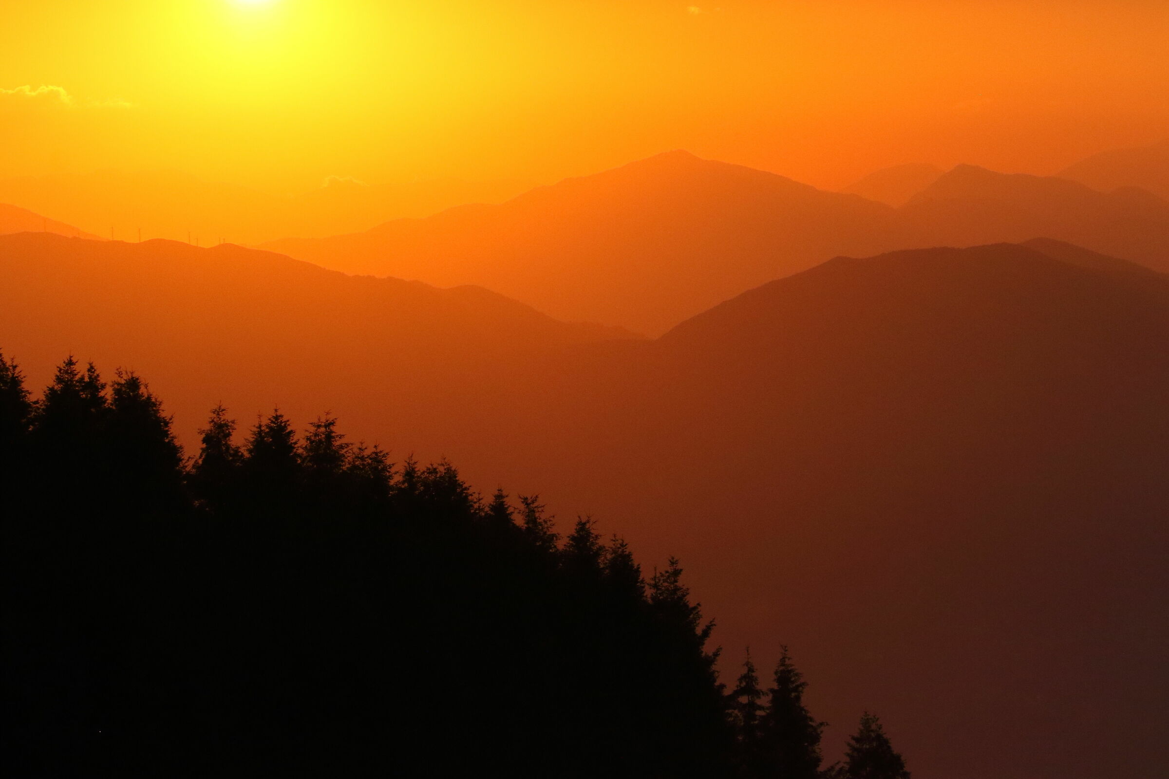 Tramonto sul Pollino