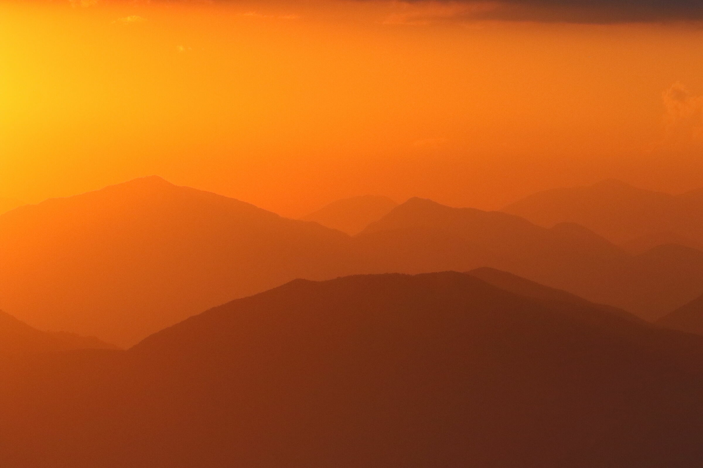 Tramonto sul Pollino