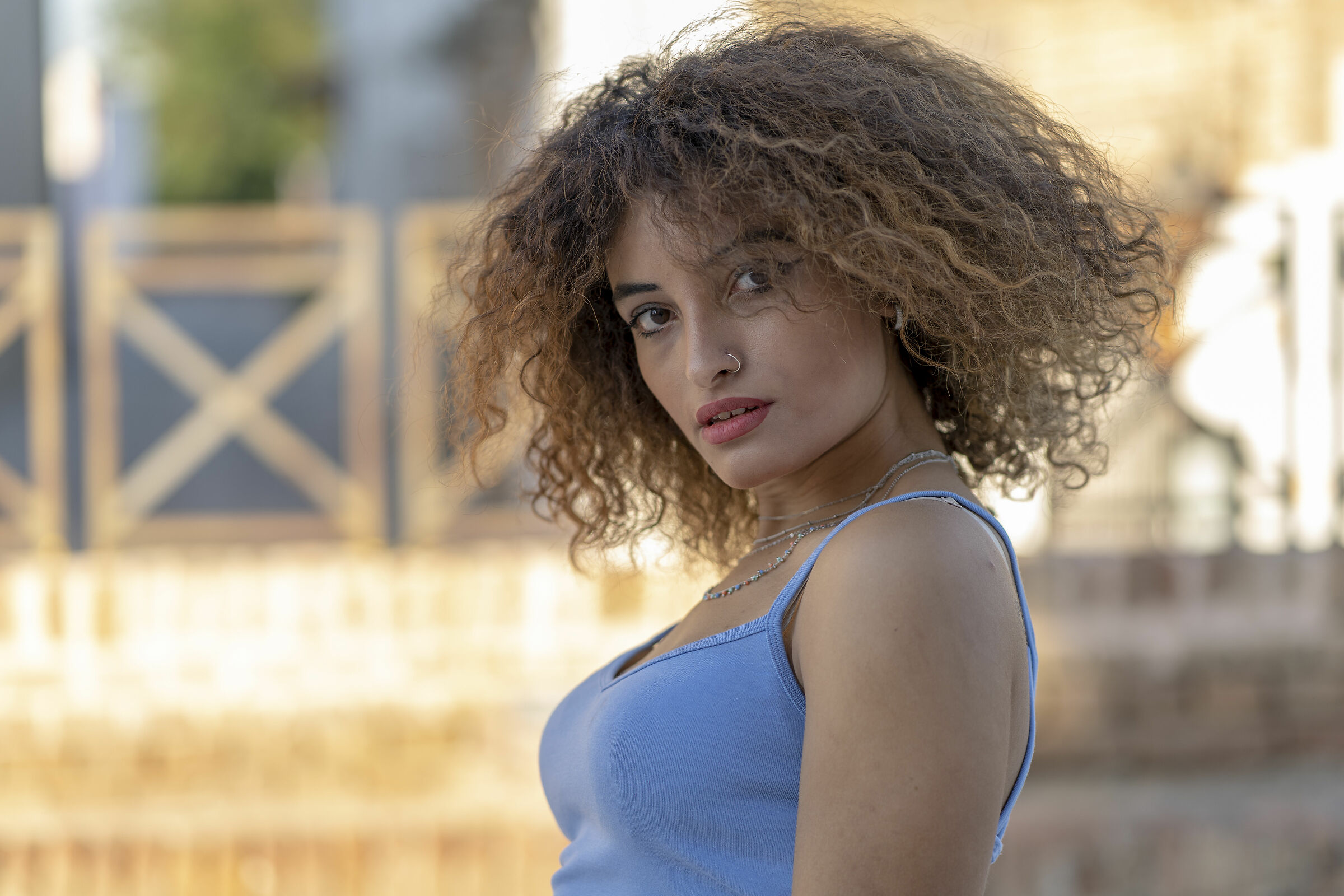 Mariem... braids in the wind