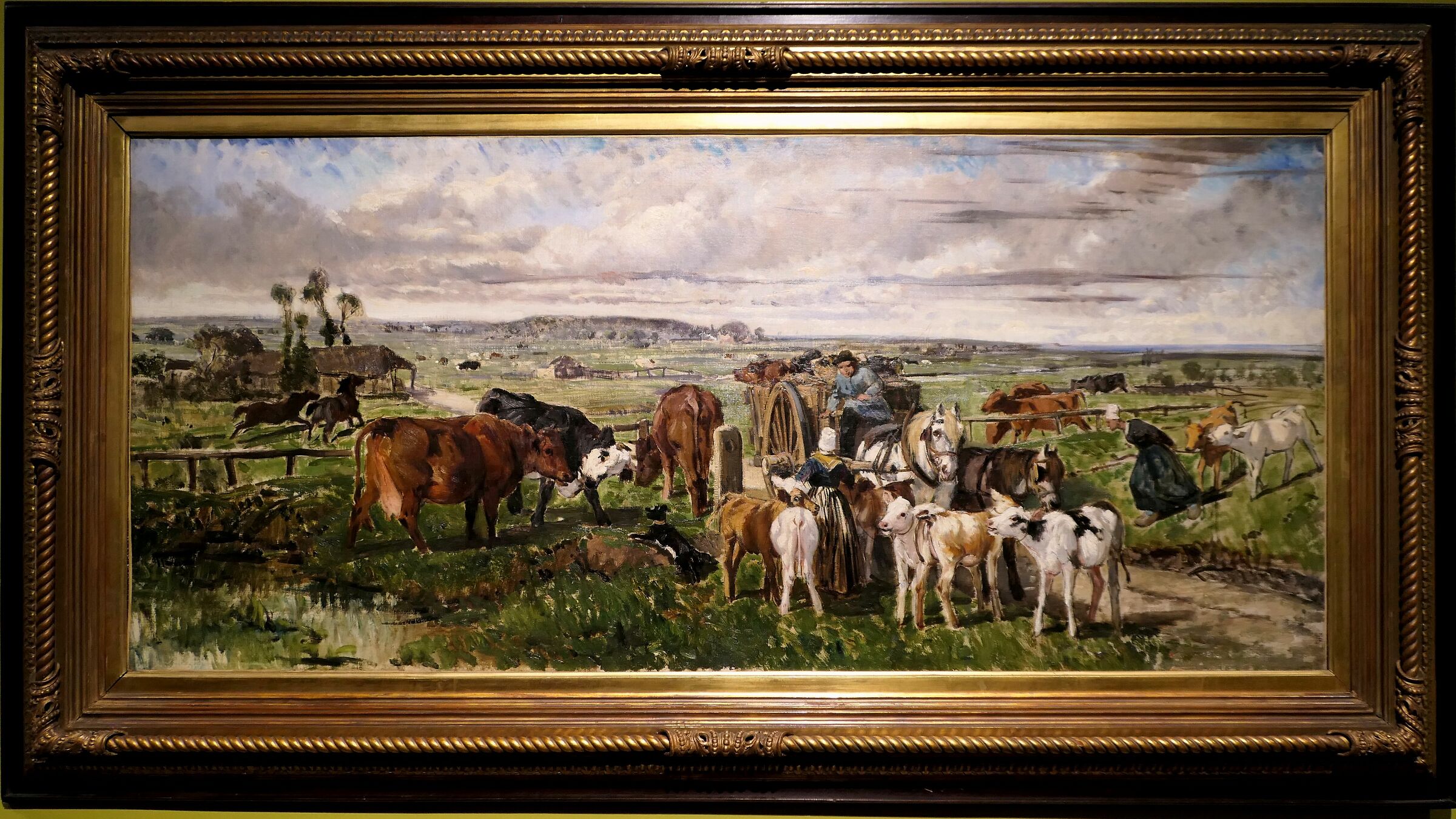 Giuseppe Palizzi "La traite des veaux"