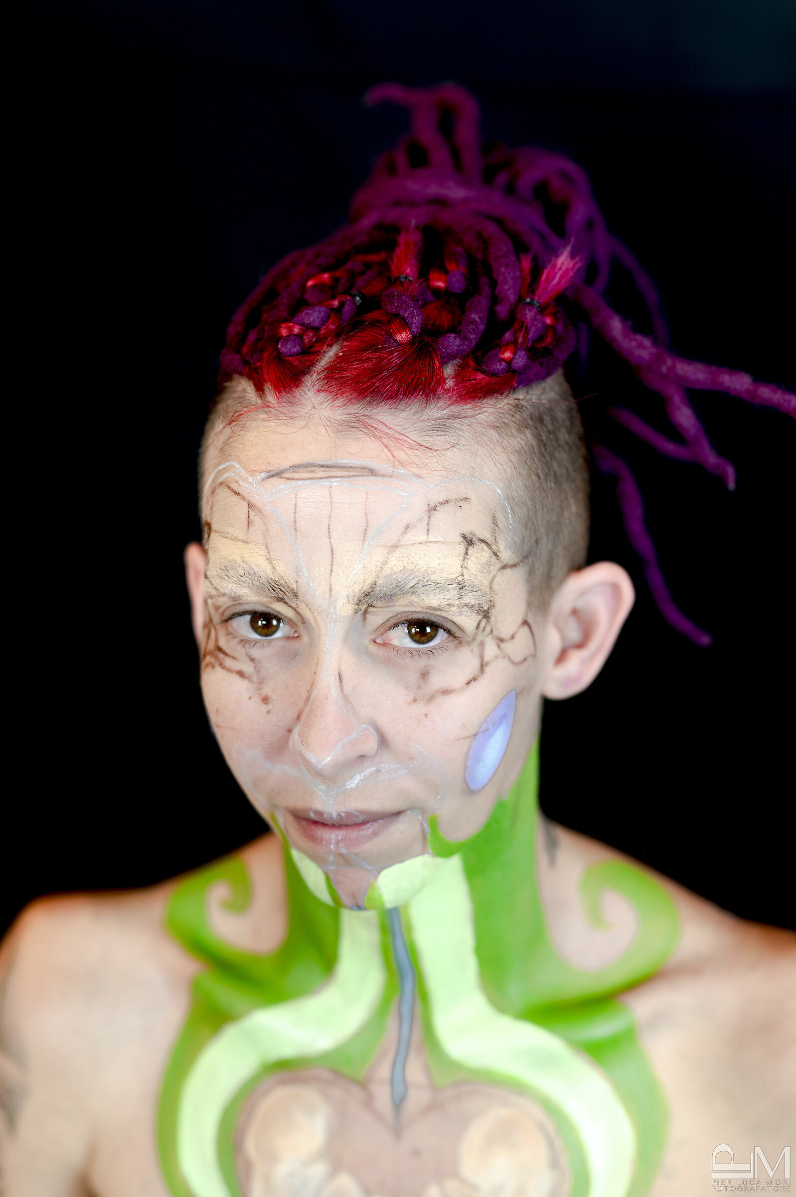 Preparazione Body Painting Festival 2020