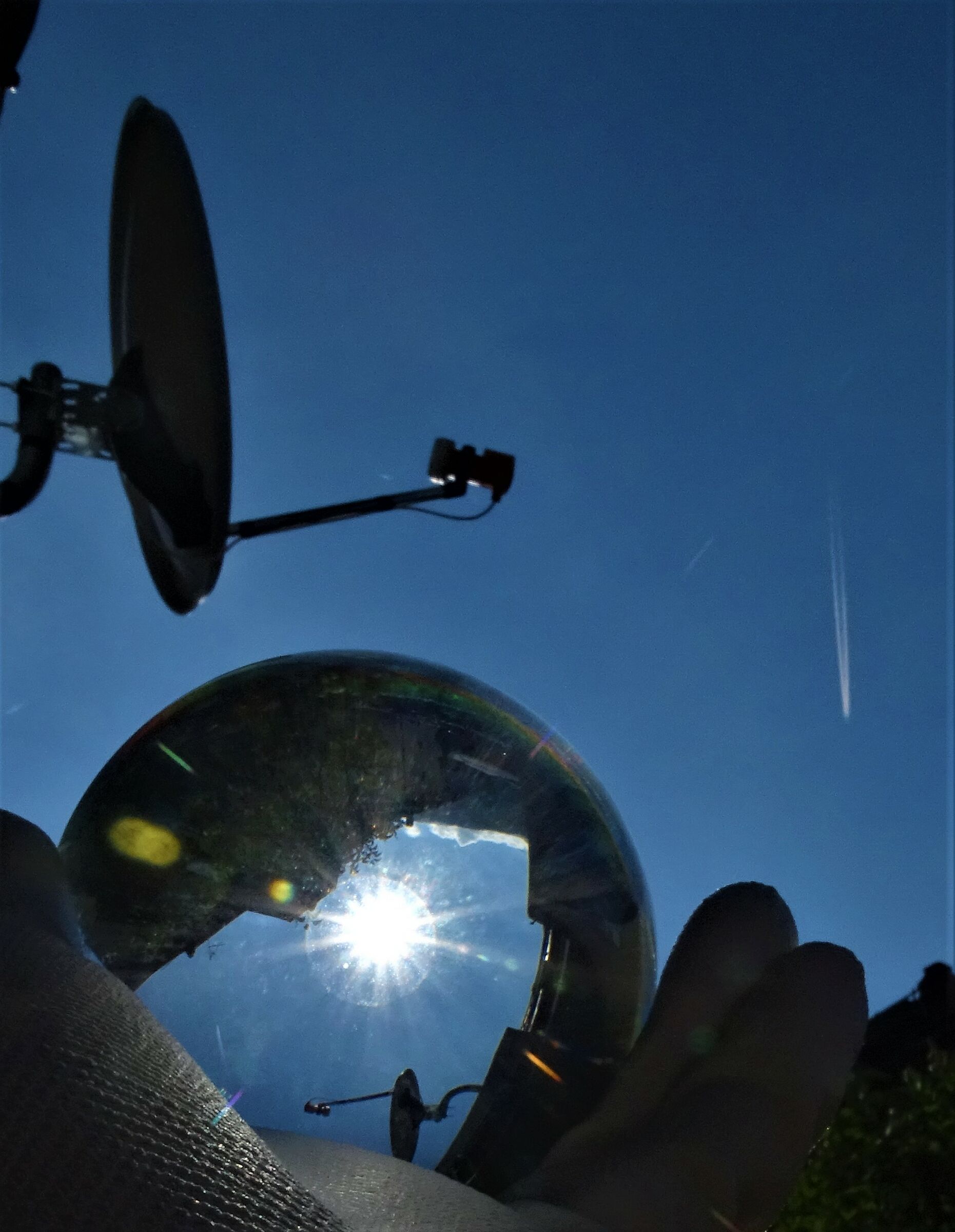 the sun inside the sphere...