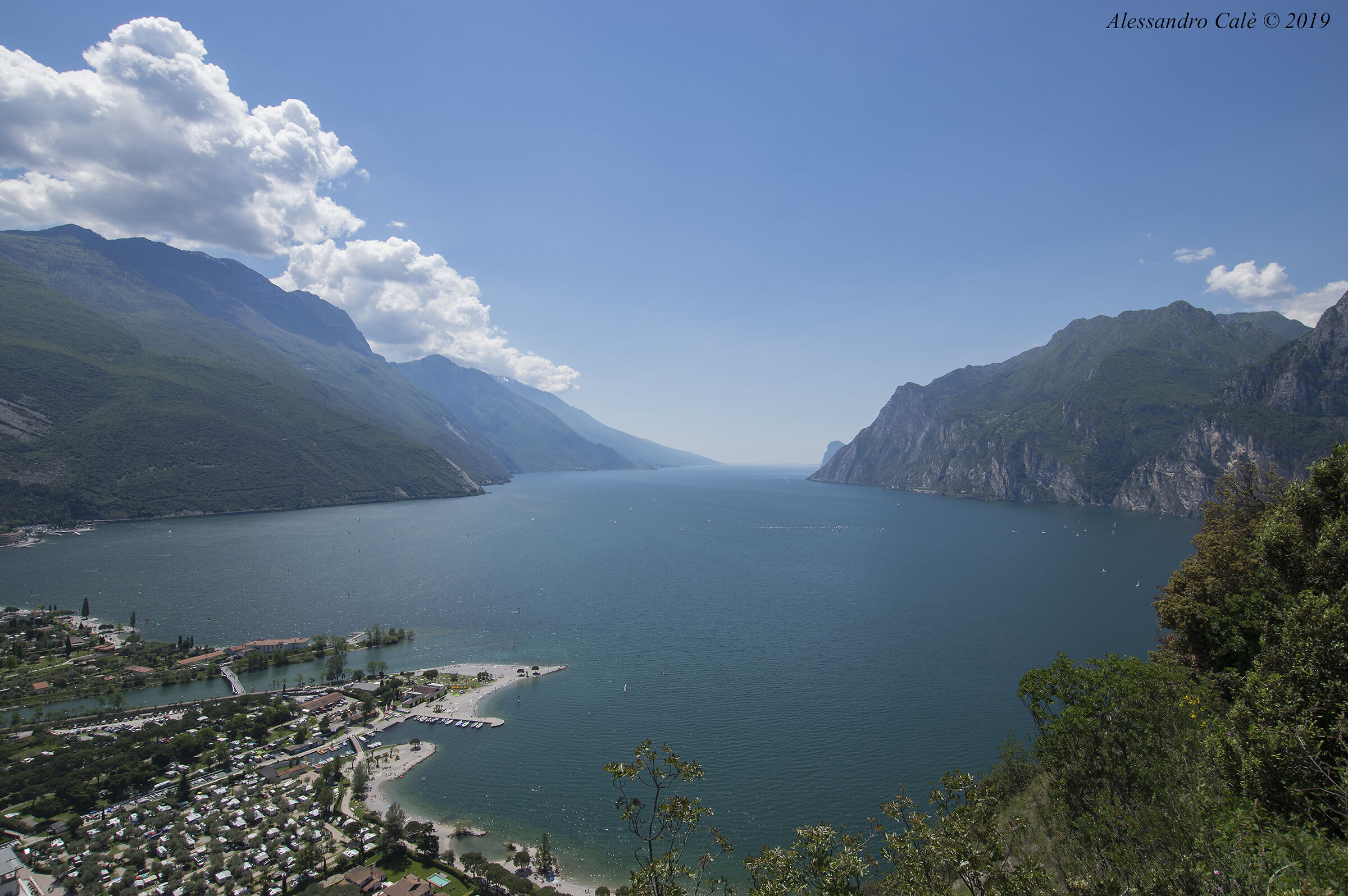 Lago di Garda dal Monte Brione 1355