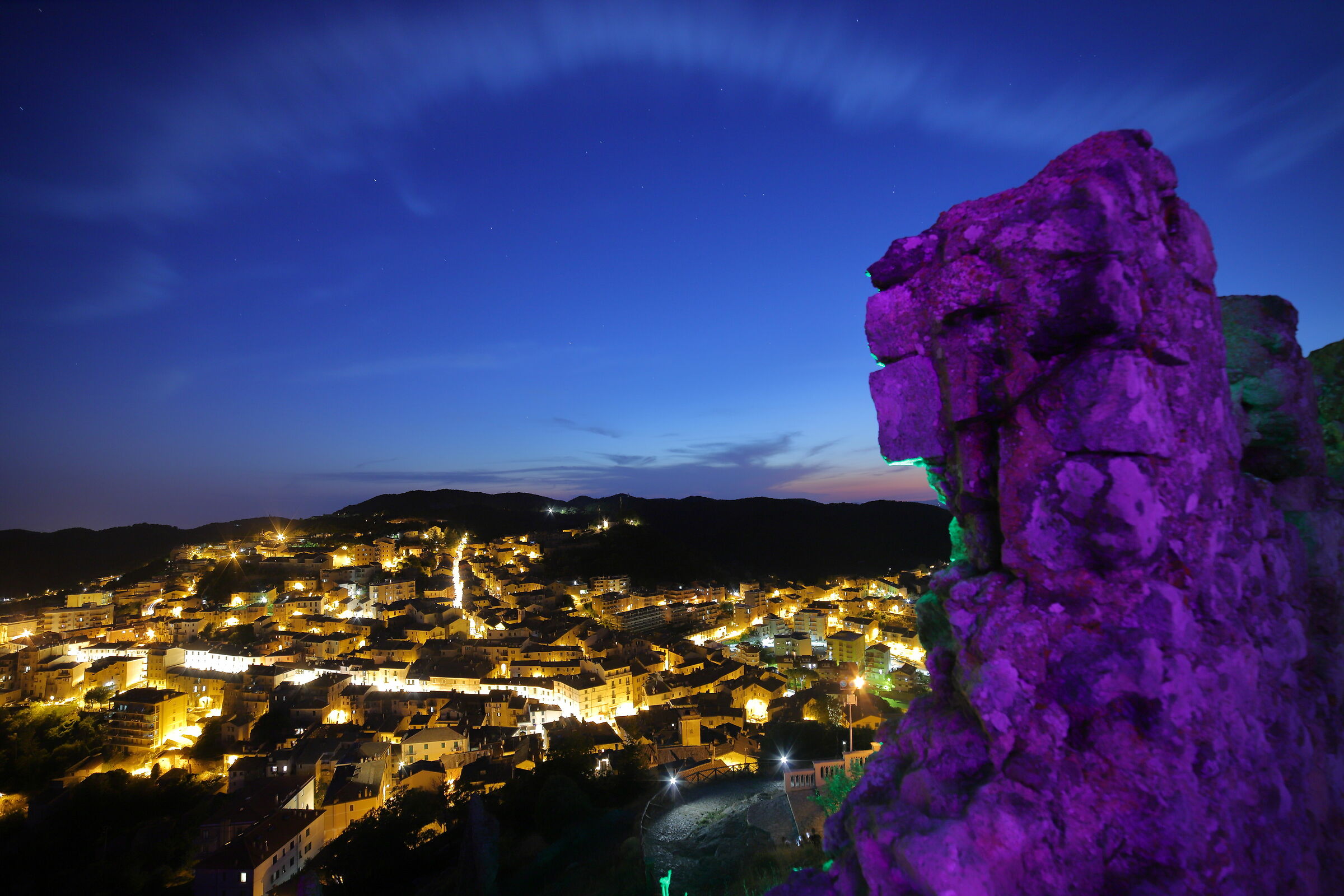 Panoramic view from The Tolfa Frangipane Rock