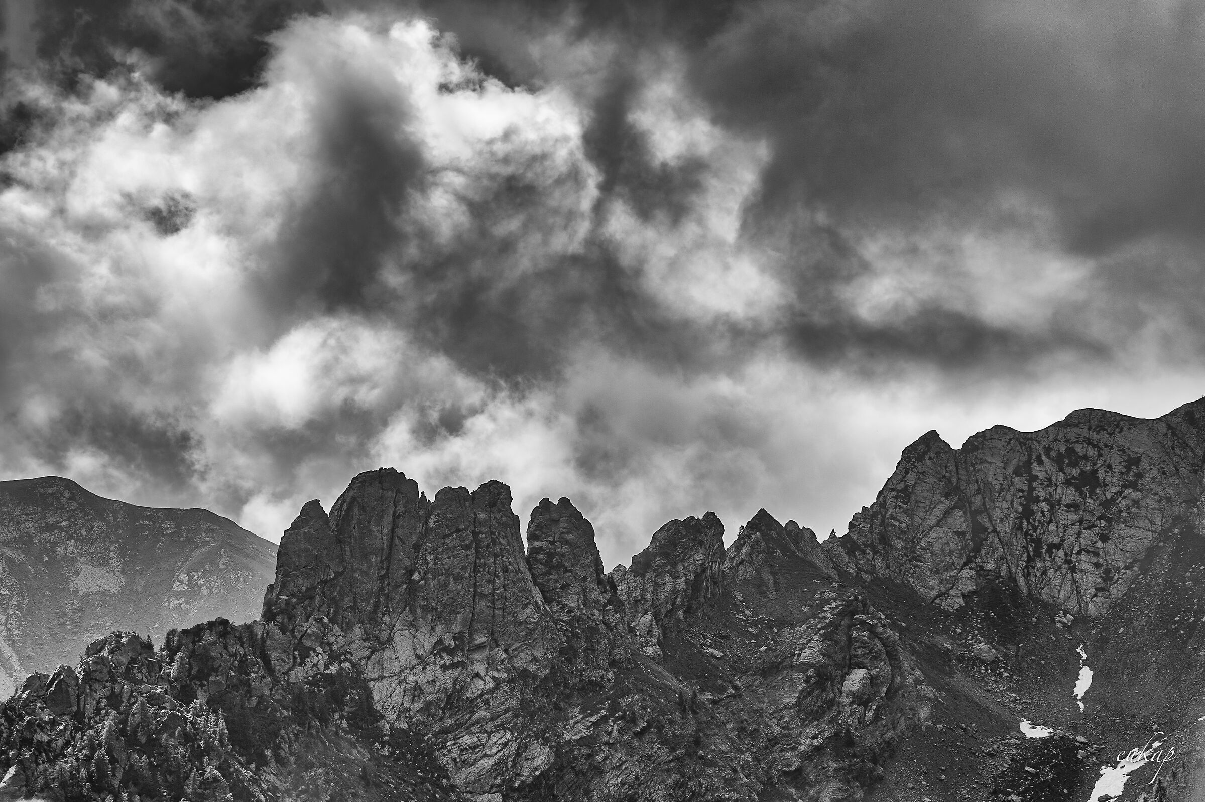 Clouds on the summit