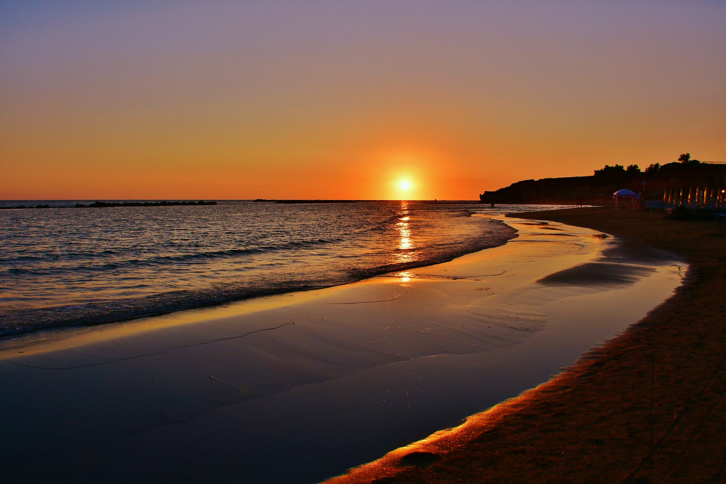 Anzio in the evening