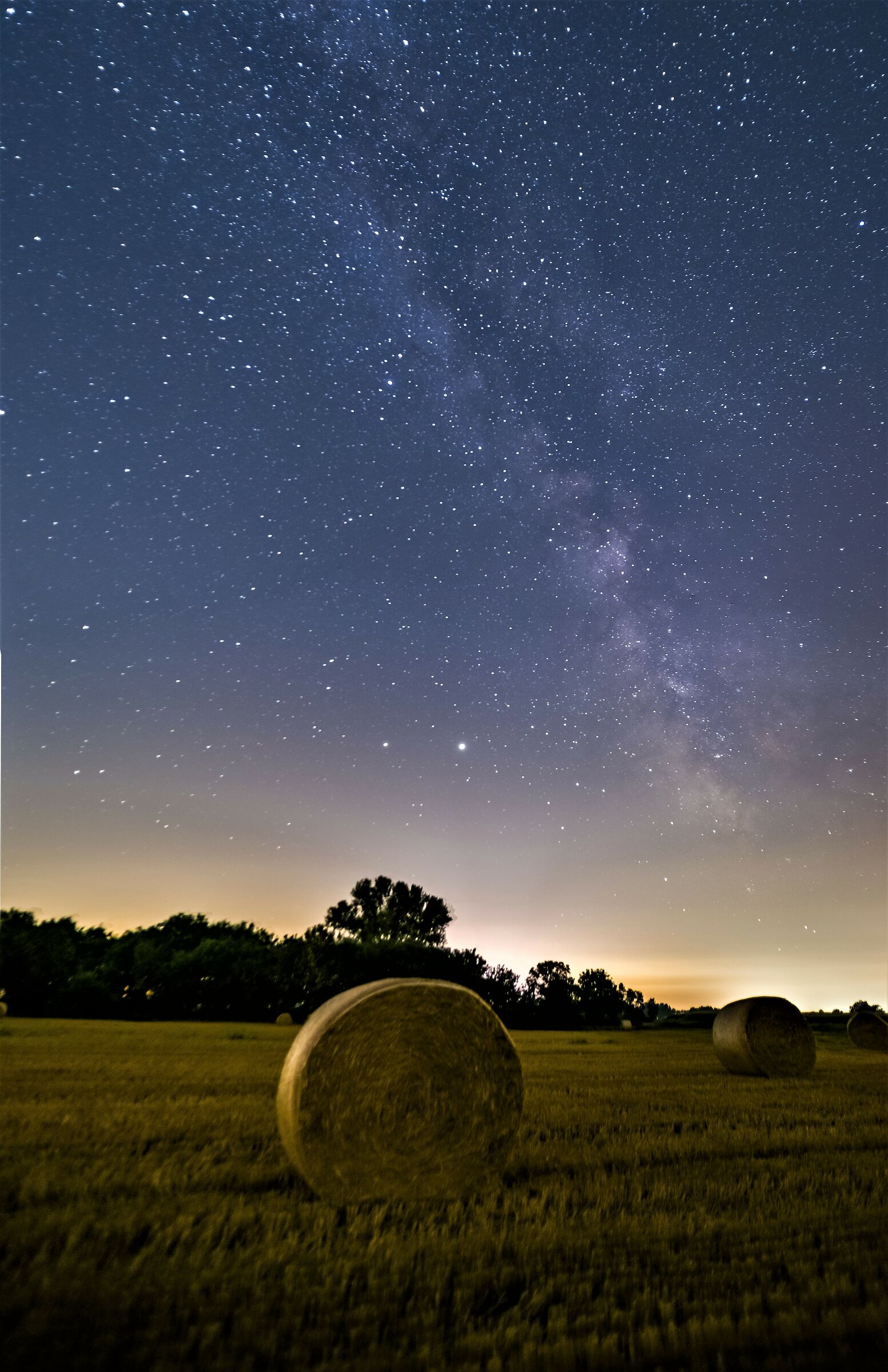 Night in the Padana Plain