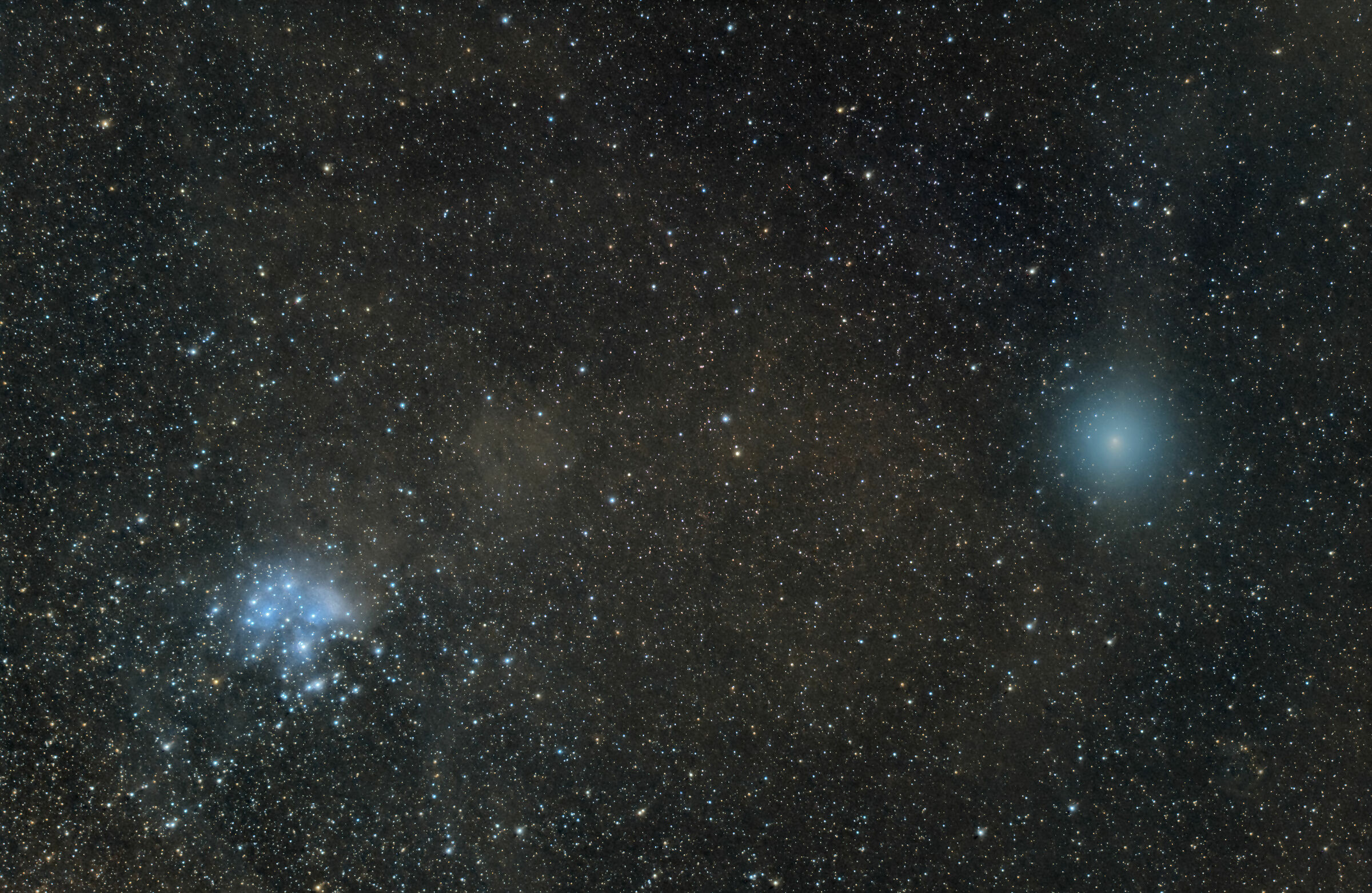 Cometa P46 Wirtanen e Pleiadi
