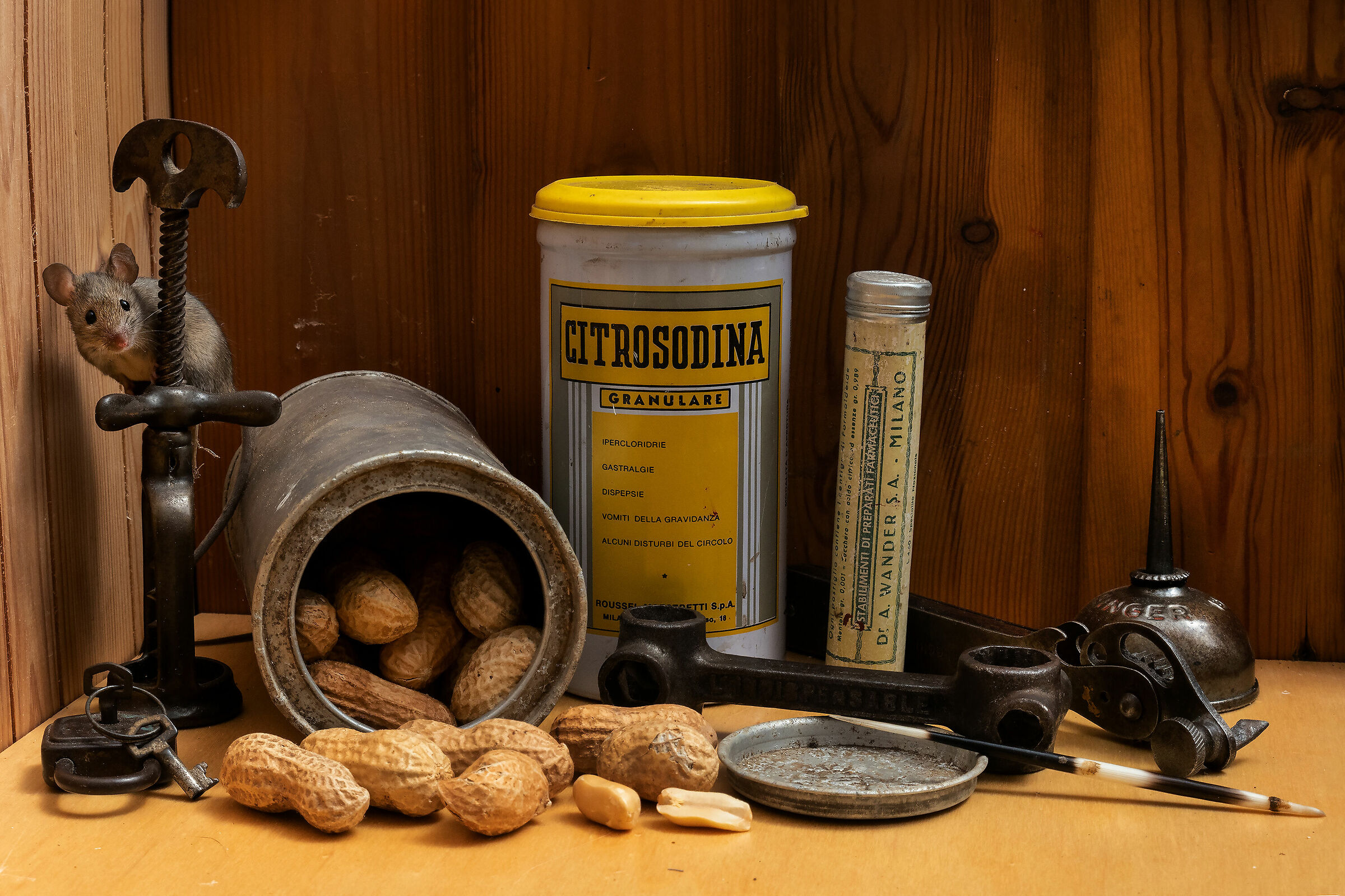 First the peanuts.....