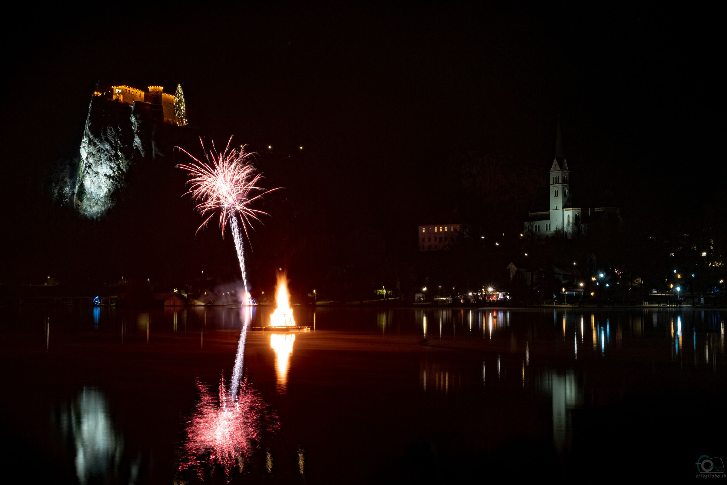 Lights, fire and water