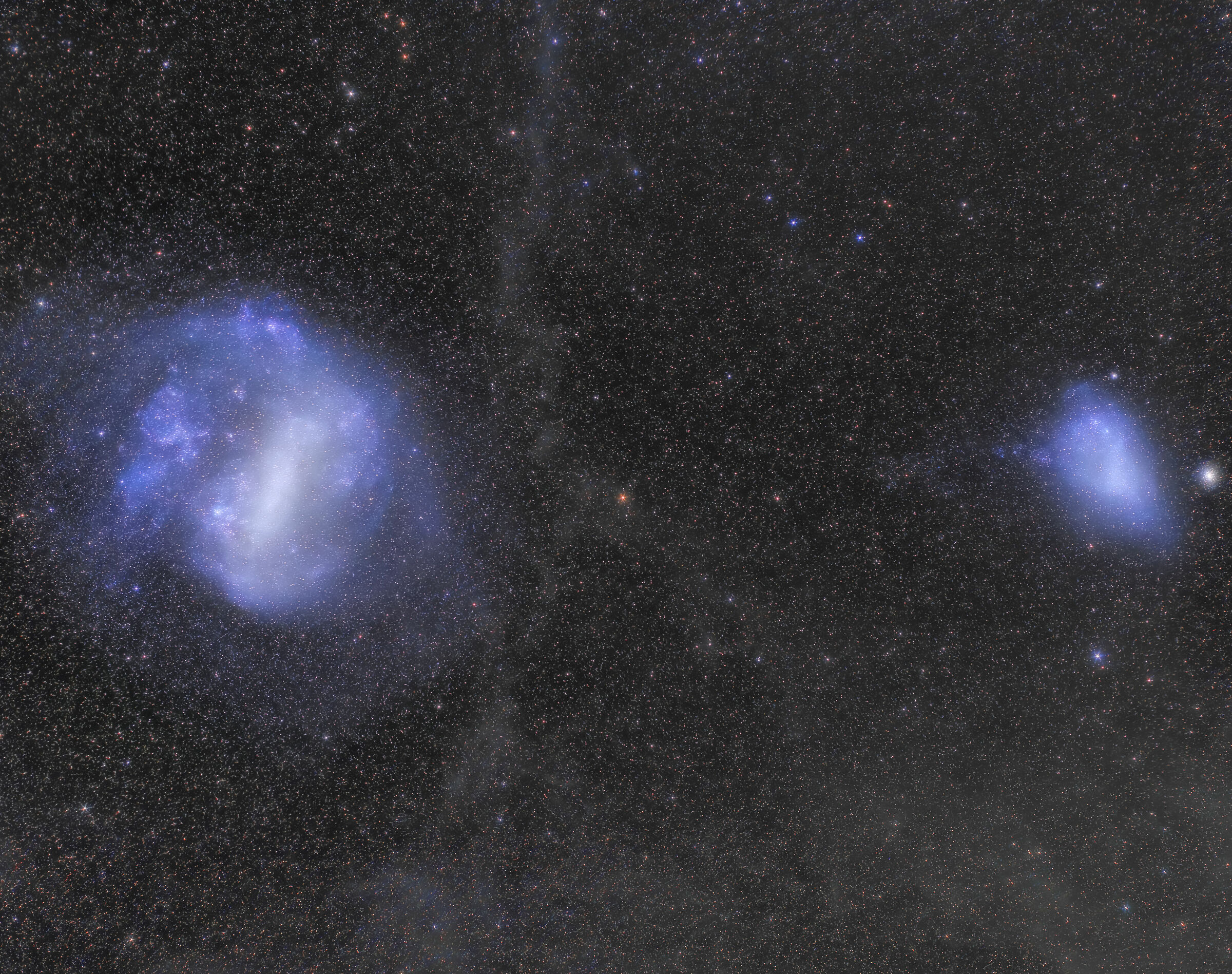 The magellan clouds and galactic cirri