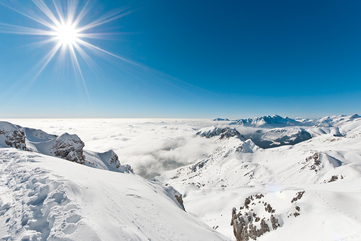 Il sole sopra le nuvole