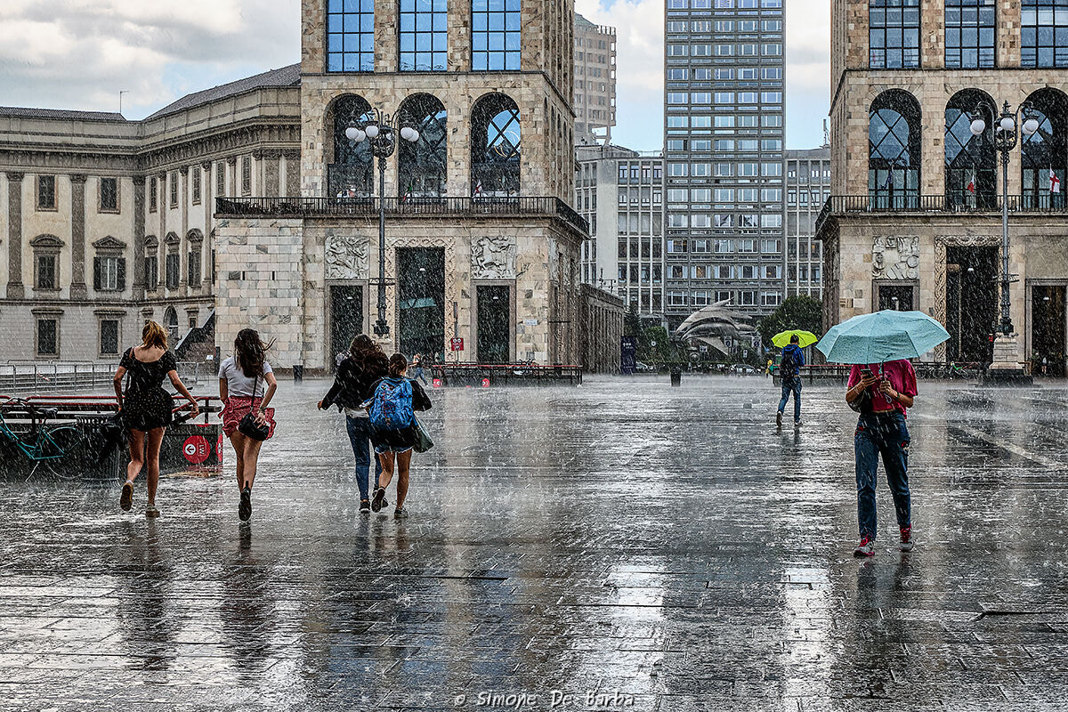 Thunderstorm in Milan