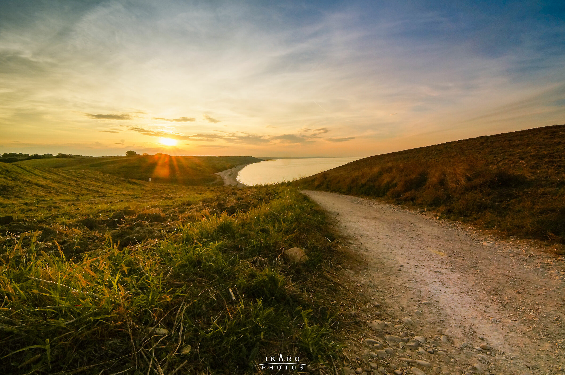 Punta D'Erce at sunset