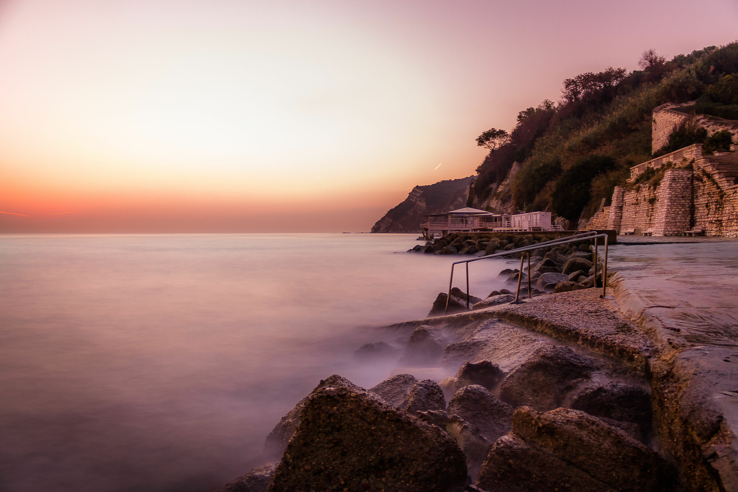 Sunrise and haze