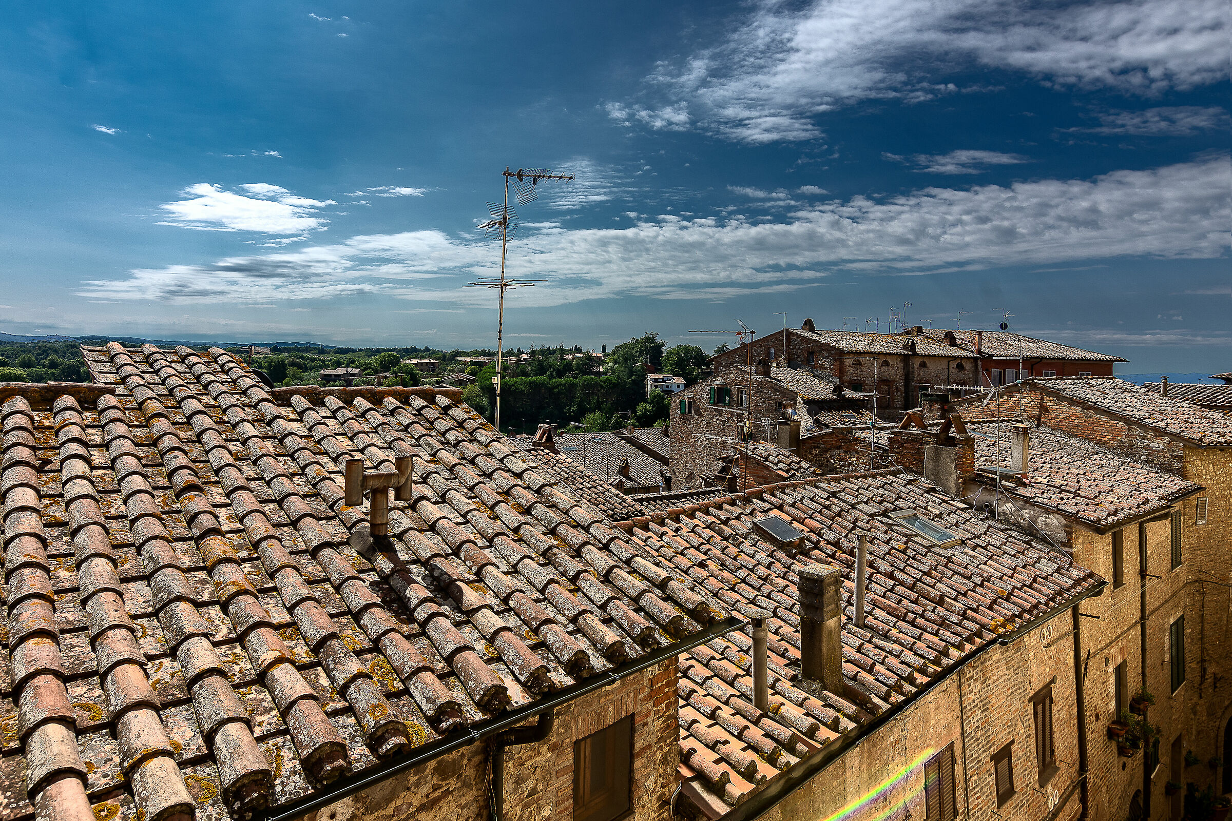 city of the pieve (pg) roofs