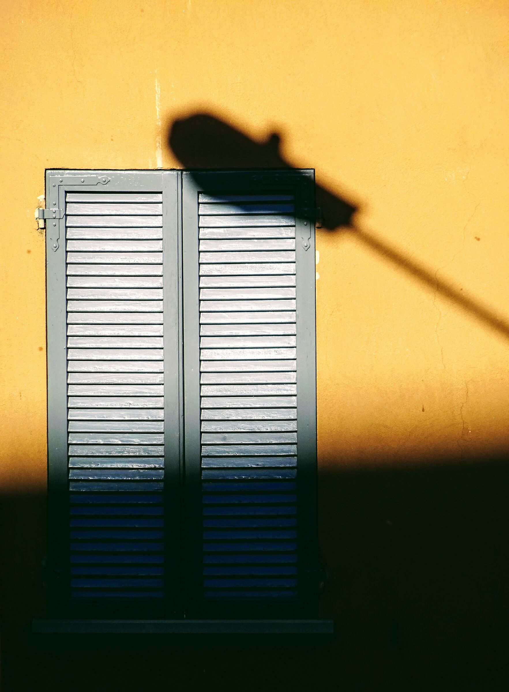 Shadows of streetlights