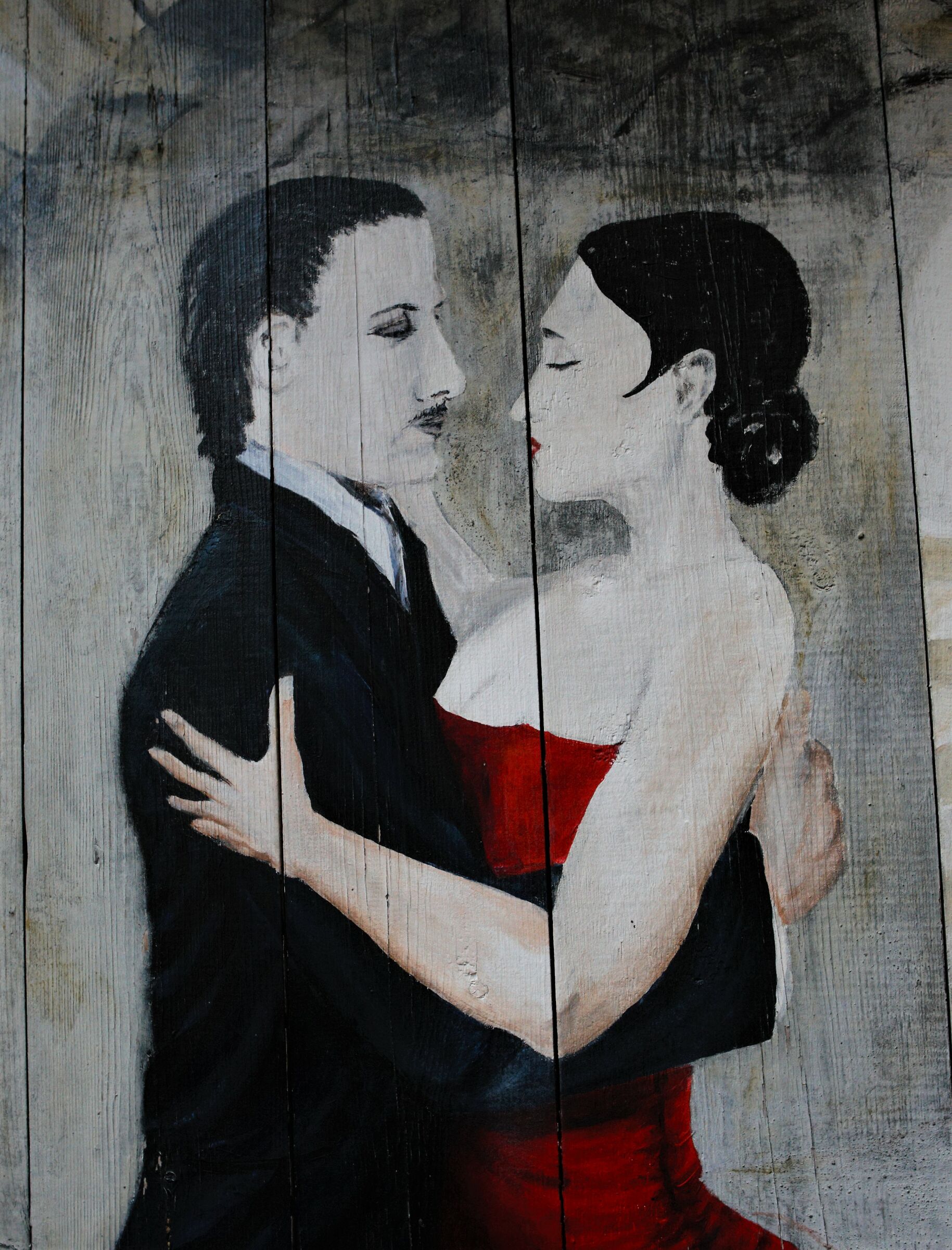 portrait of a painting on the wall door