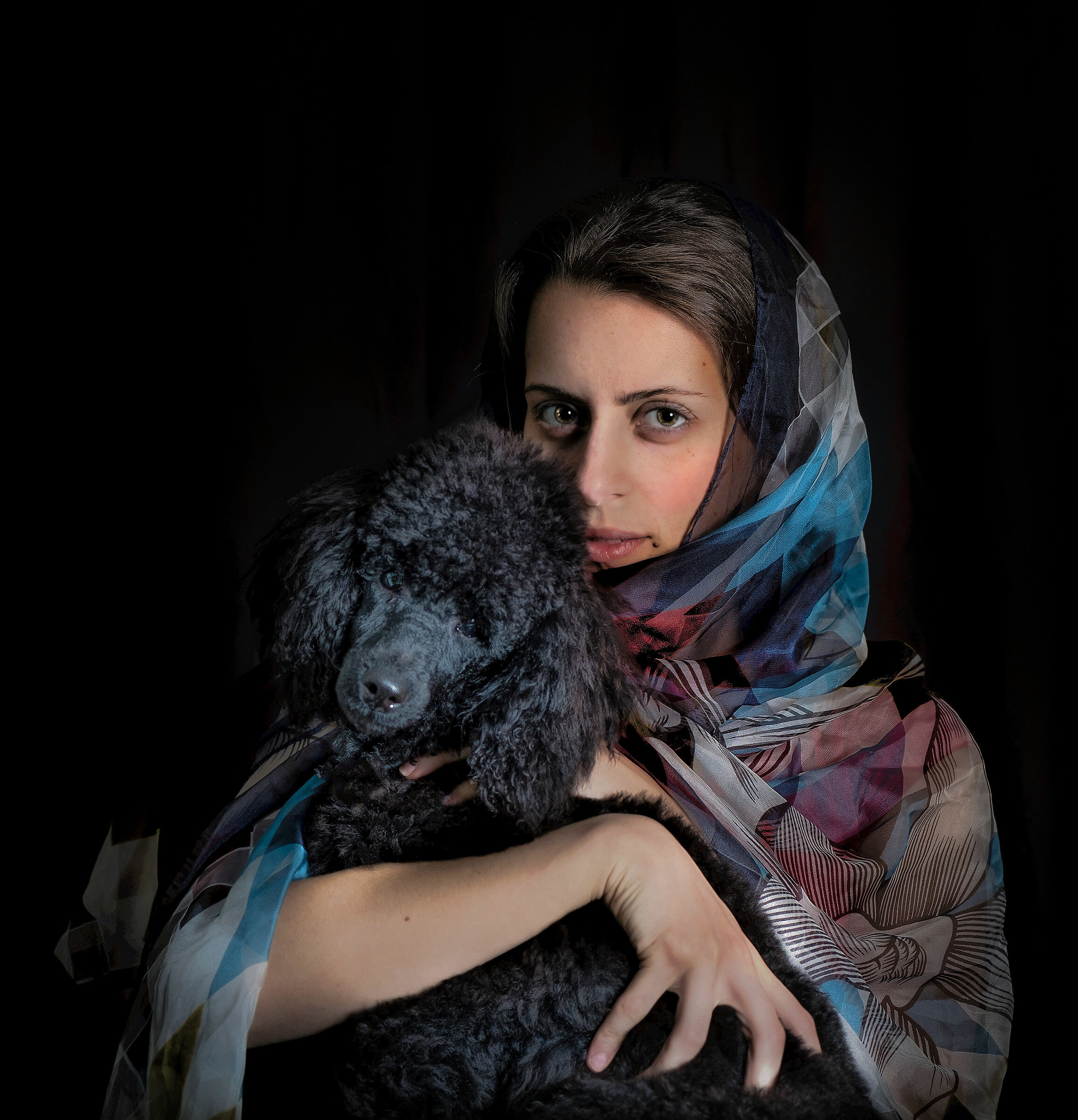 La donna e la barboncina