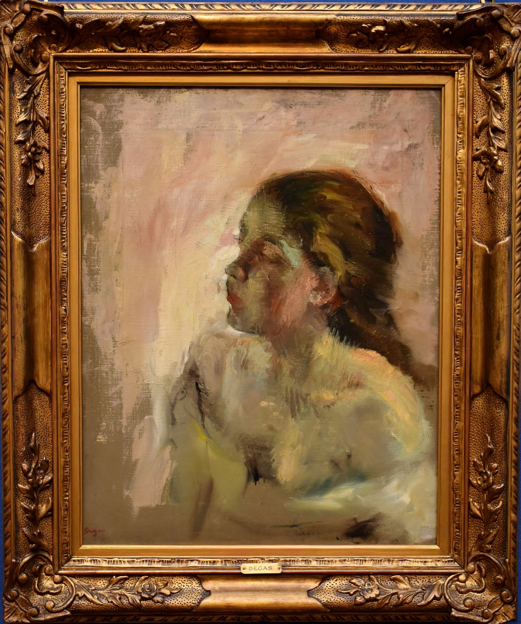 Degas  "Studio di Testa di ragazza"