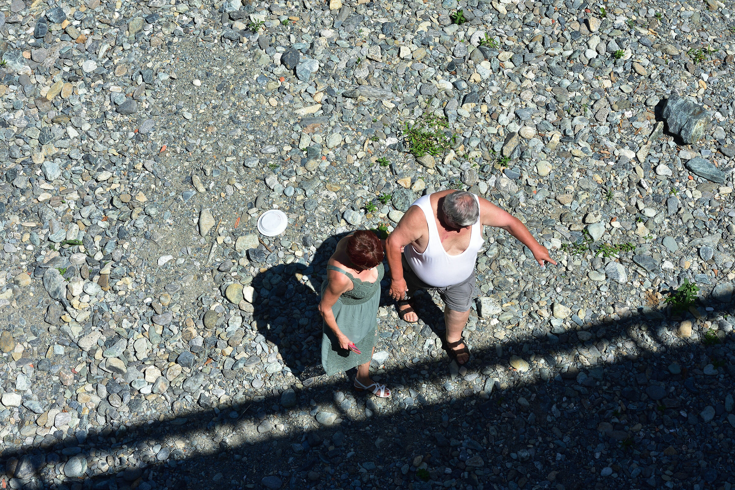 Give me a hand, I'm going to take you in the shade.