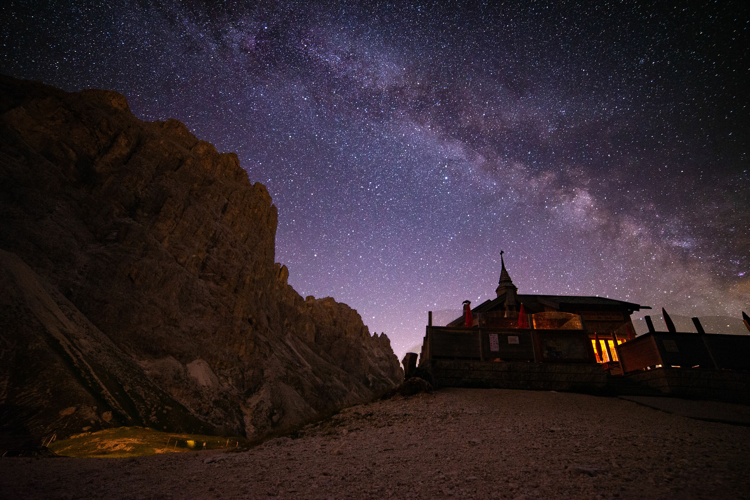 Via Lattea al rifugio Vajolet