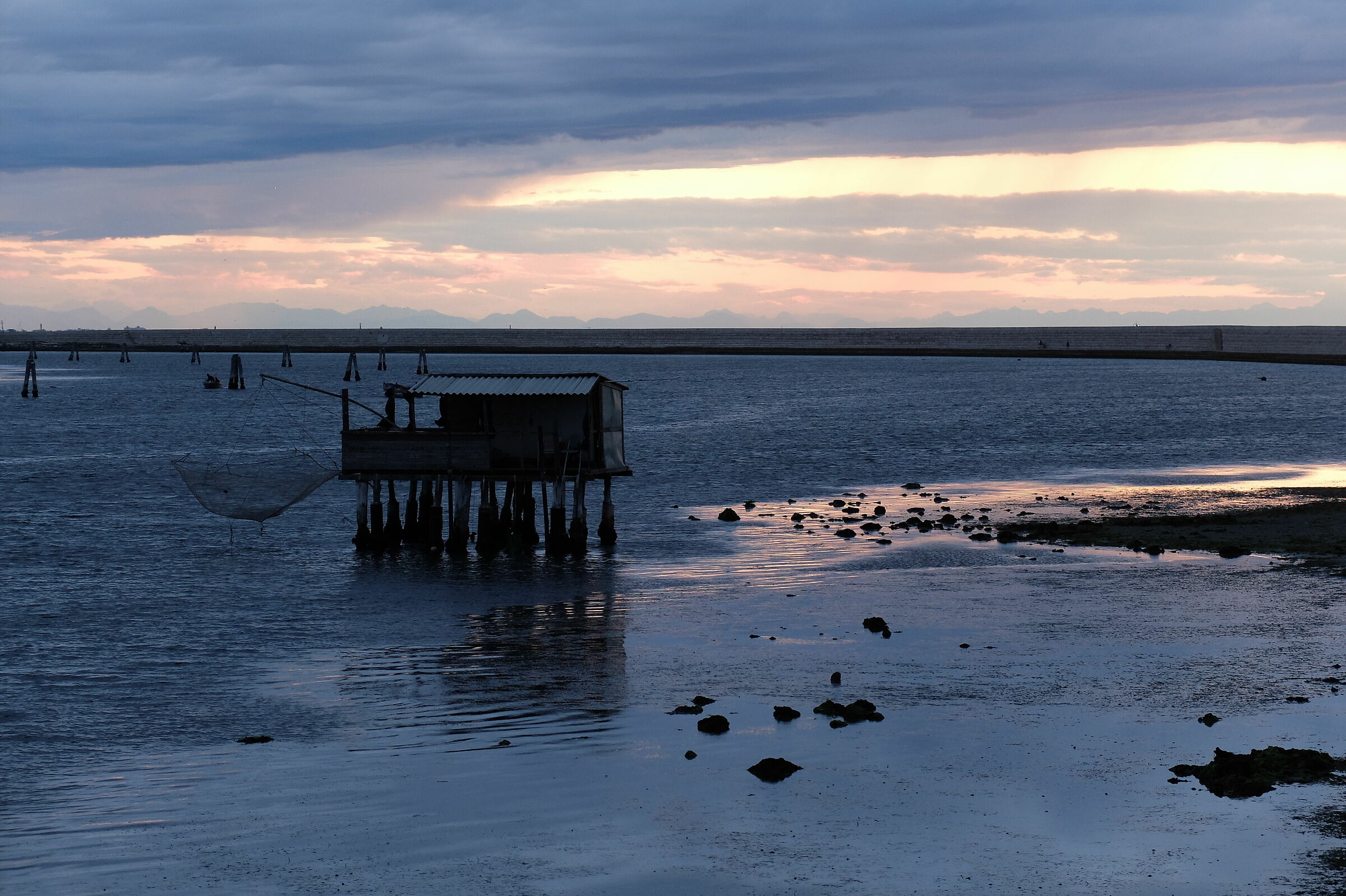 Capanno da pesca a Pellestrina (ve)