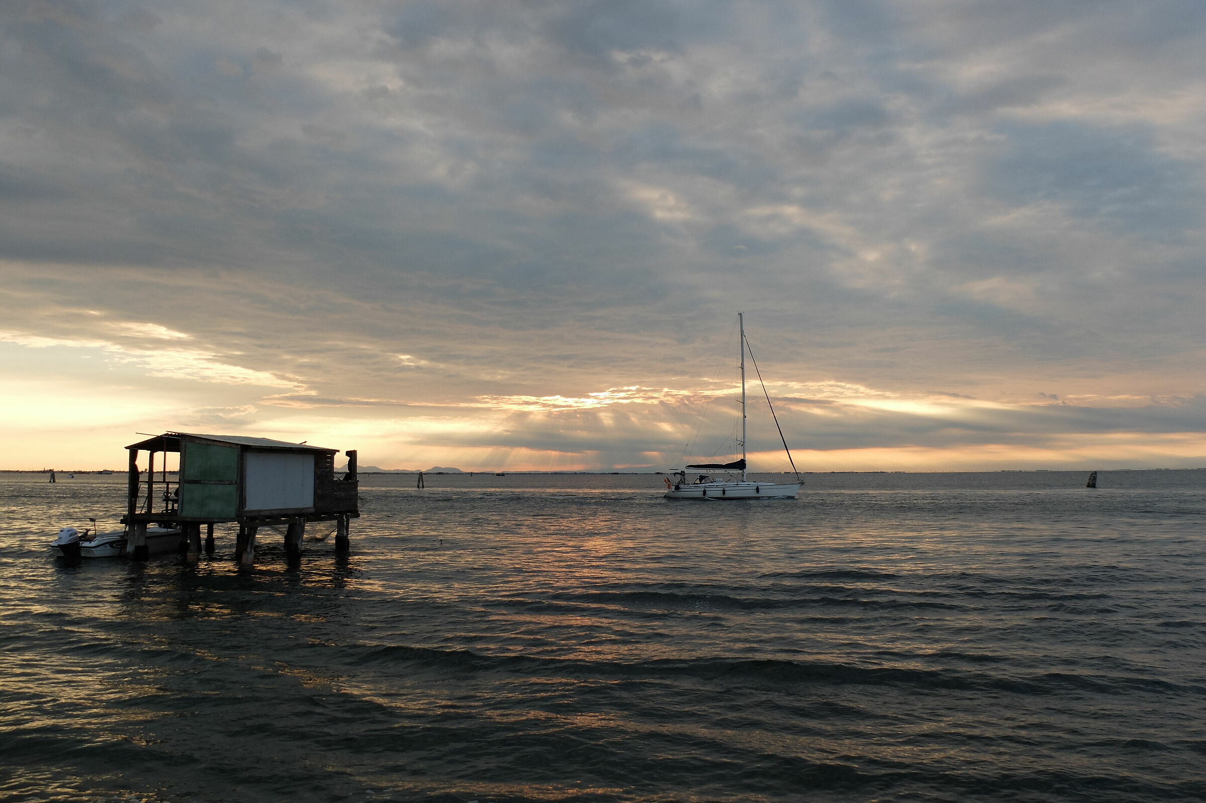 Capanno da pesca a Pellestrina (ve)