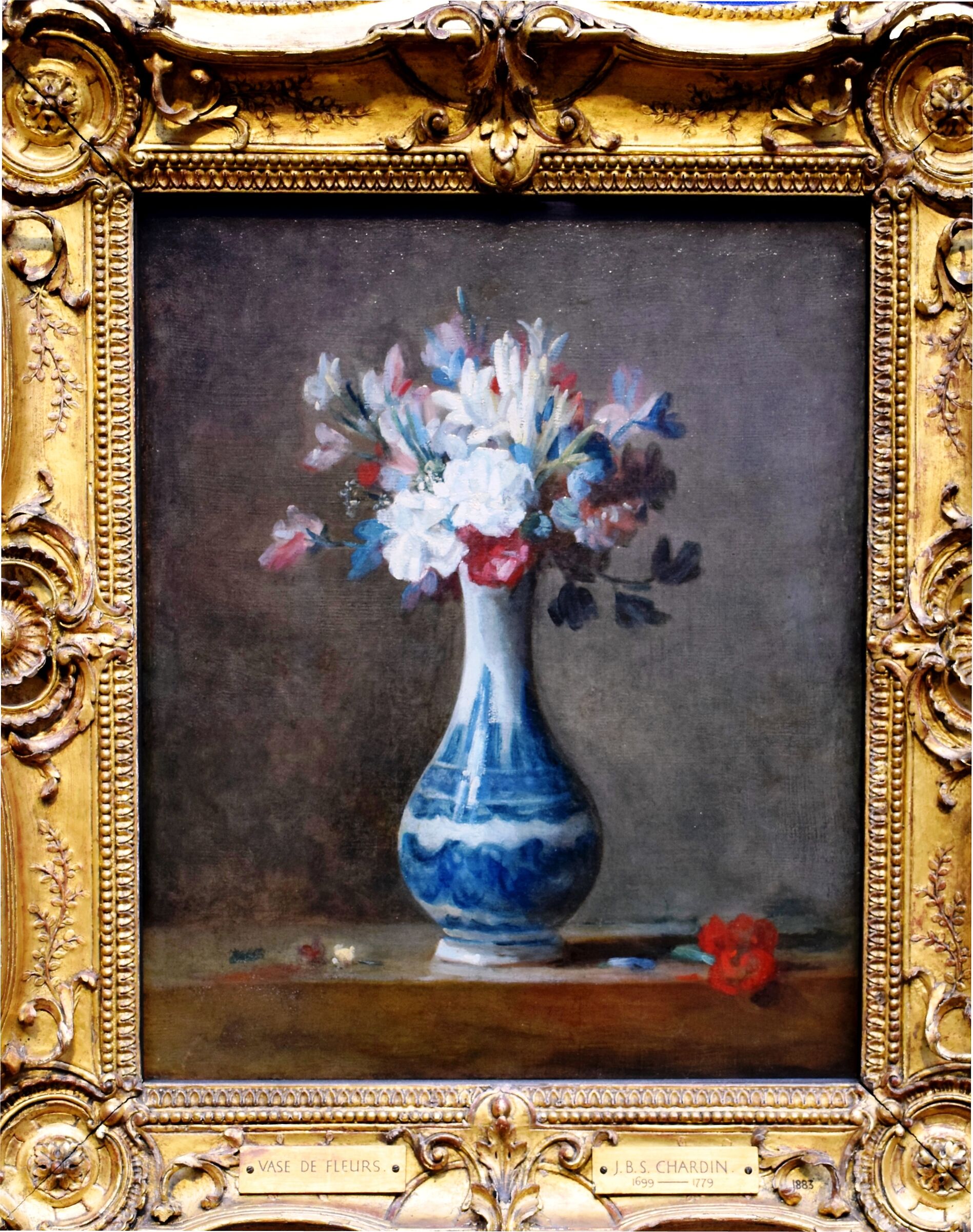 Jean Baptise-Siméon Chardin "Vaso di fiori"