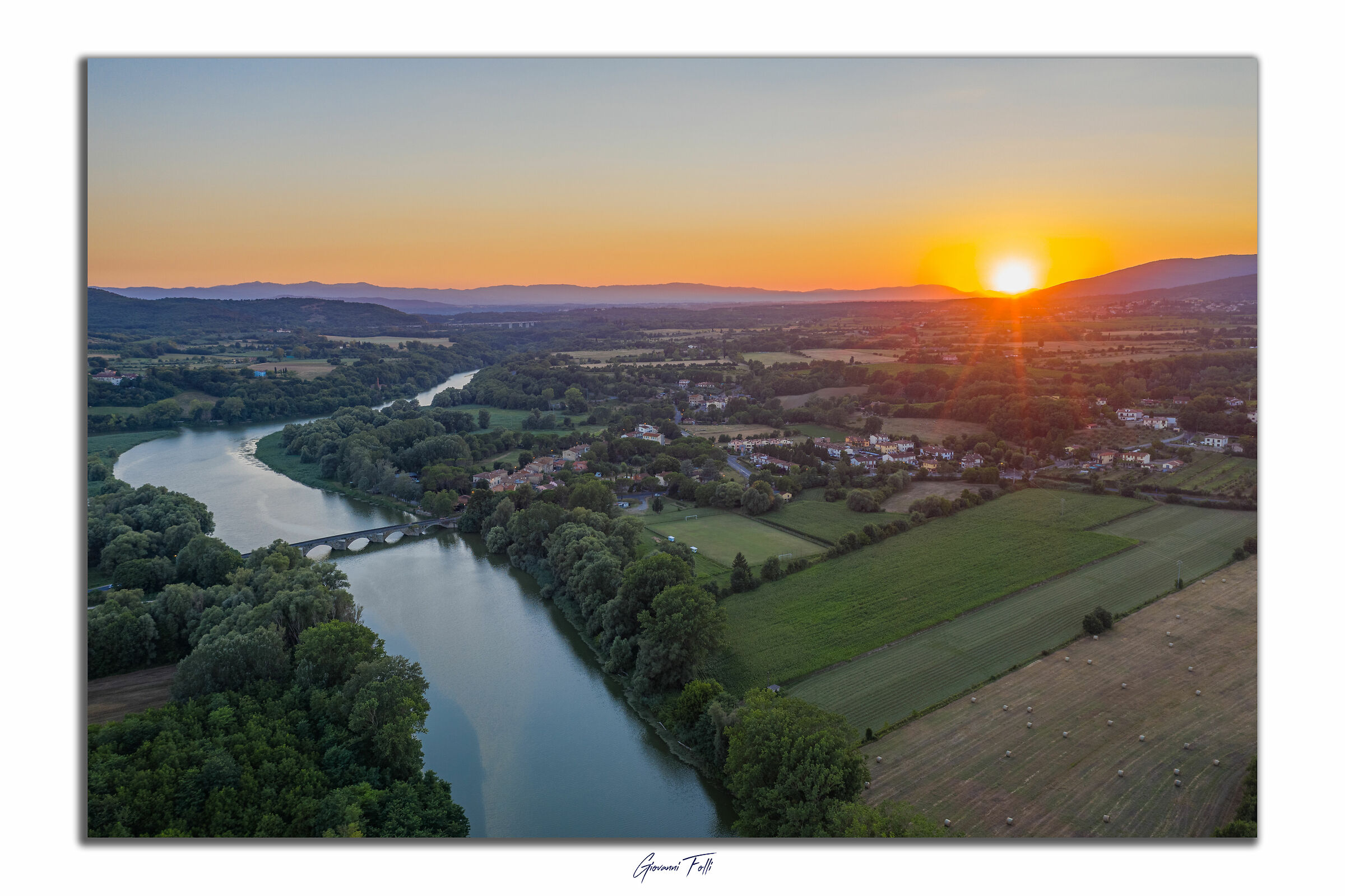 Burian Bridge (Mona Lisa) at sunset