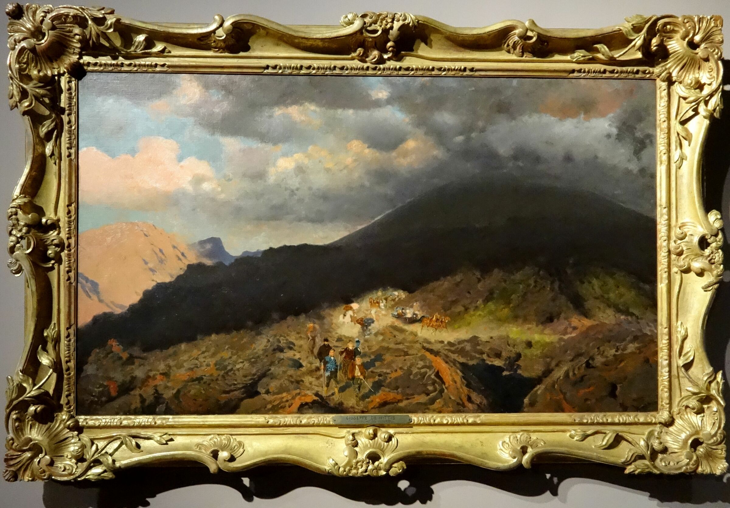 Giuseppe De Nittis "L'eruzione del Vesuvio"