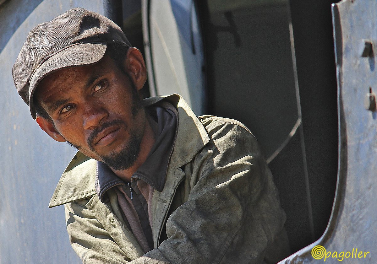 macchinista treno vapore - Eritrea