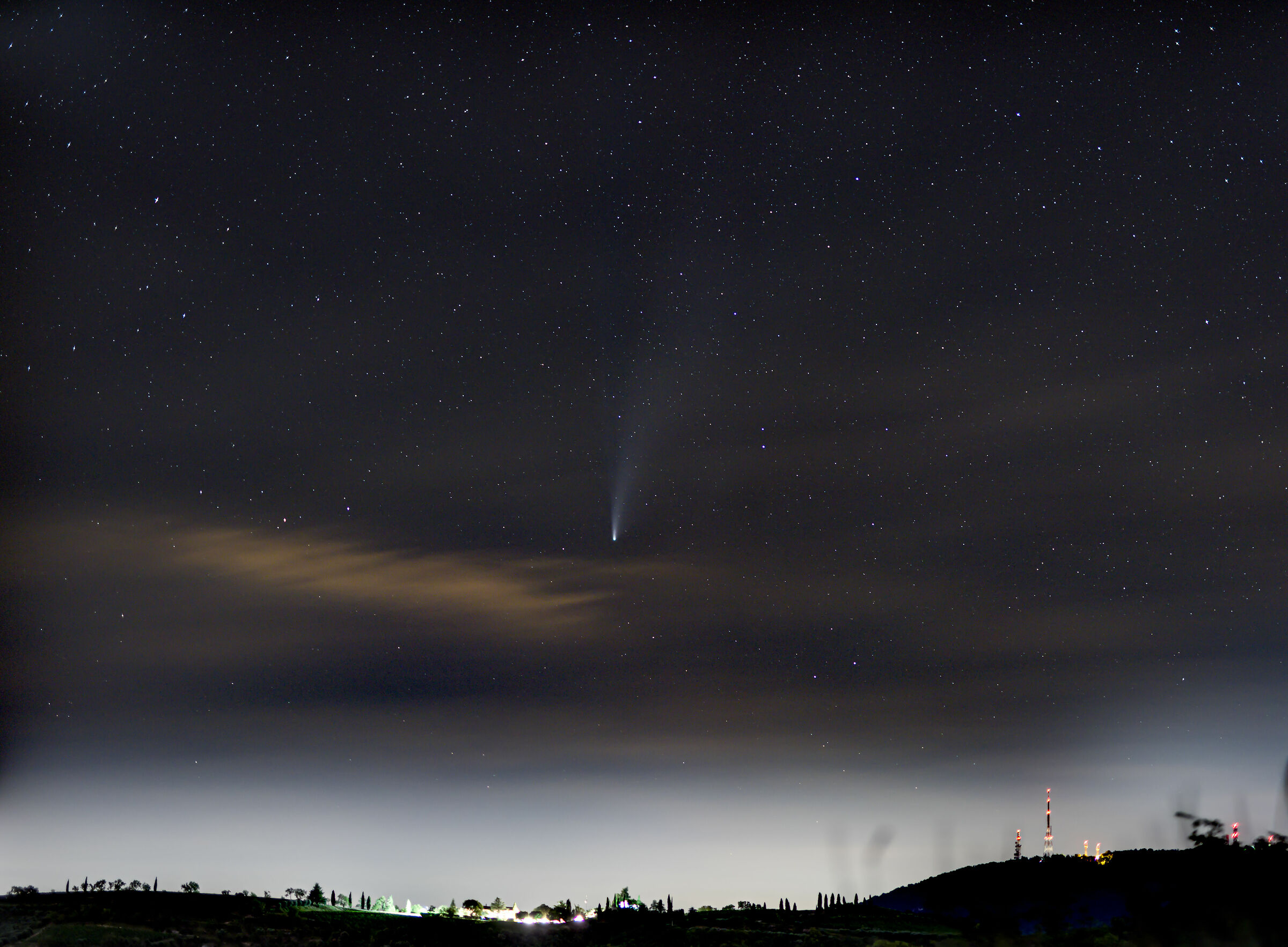 c2020 Neowise dal Pianoro del Mottolone (Colli Euganei)