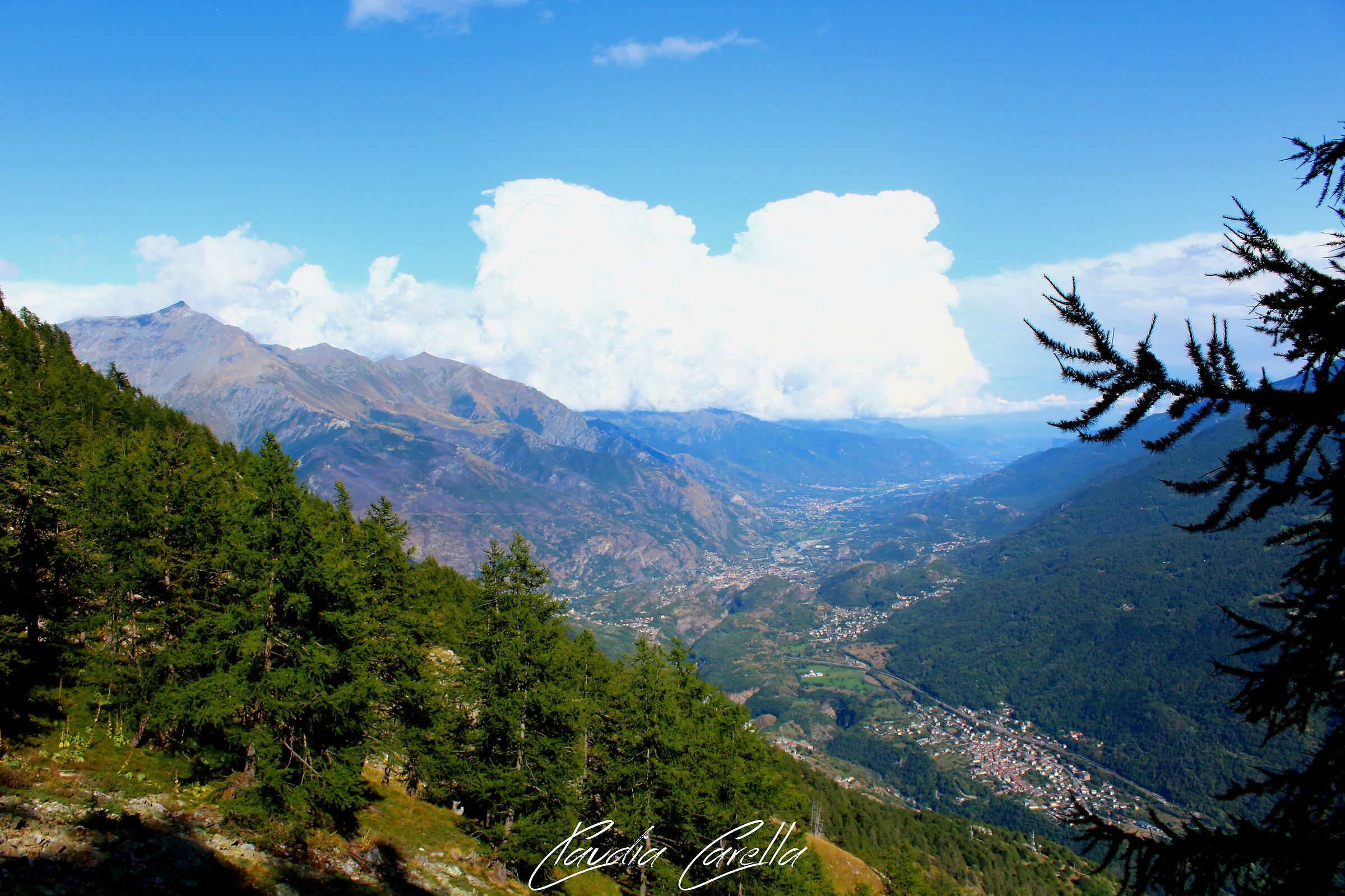 Valle di Susa dall'alto.