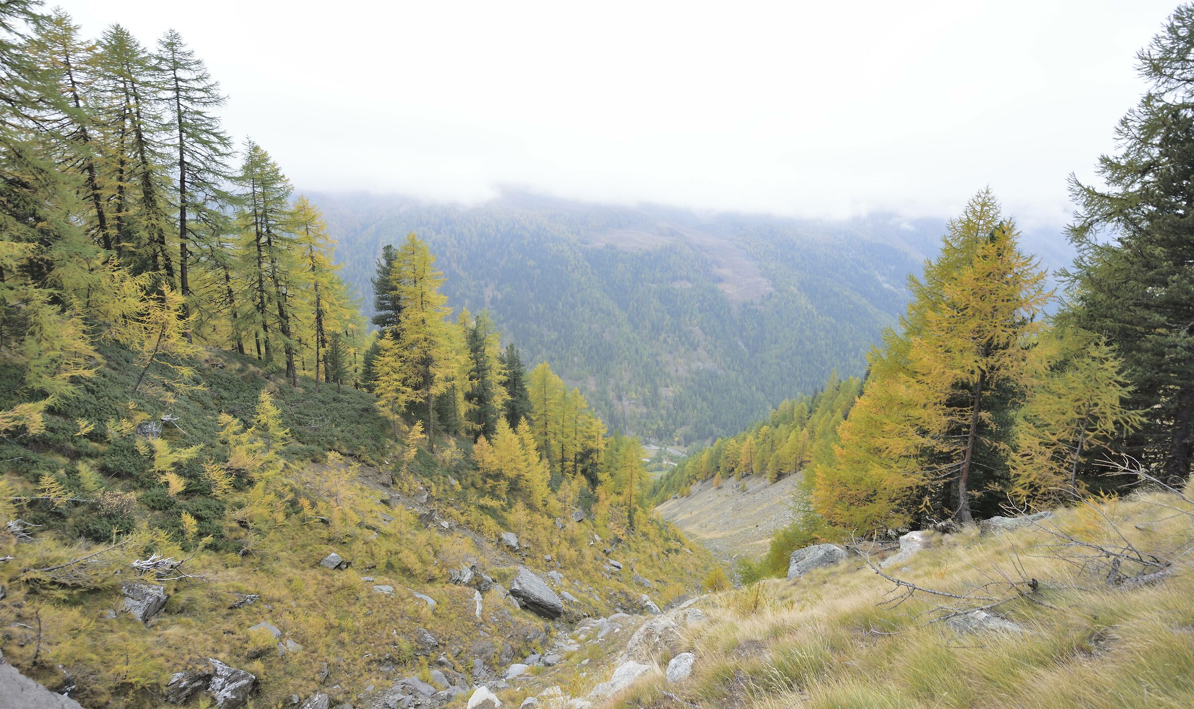 scendendo da Levionaz inferiore