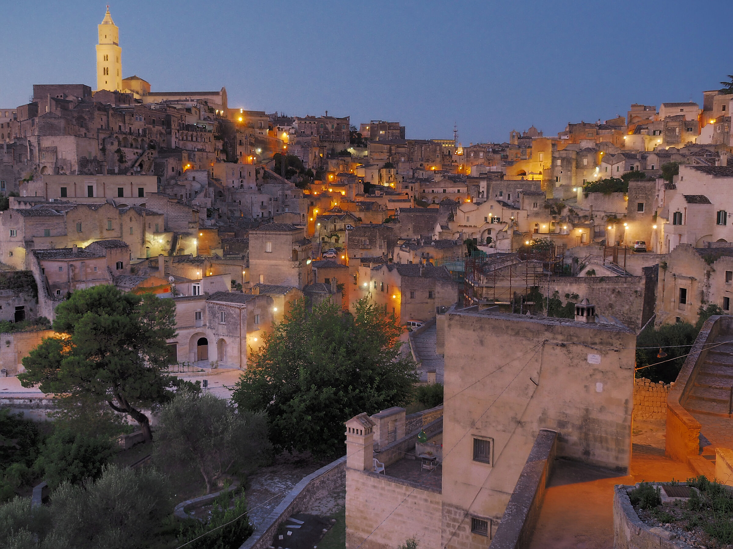 Matera, now blue